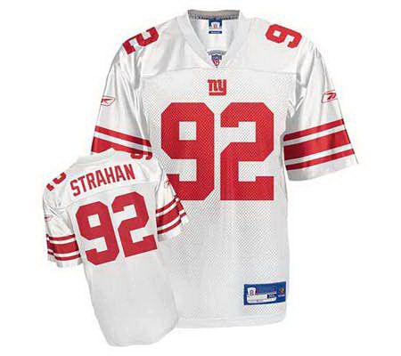 NFL N.Y. Giants M. Strahan Replica White Jersey 