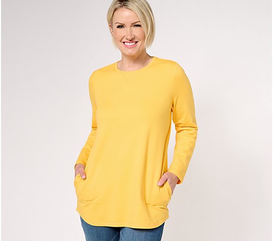 Denim & Co. Active Regular French Terry Tunic