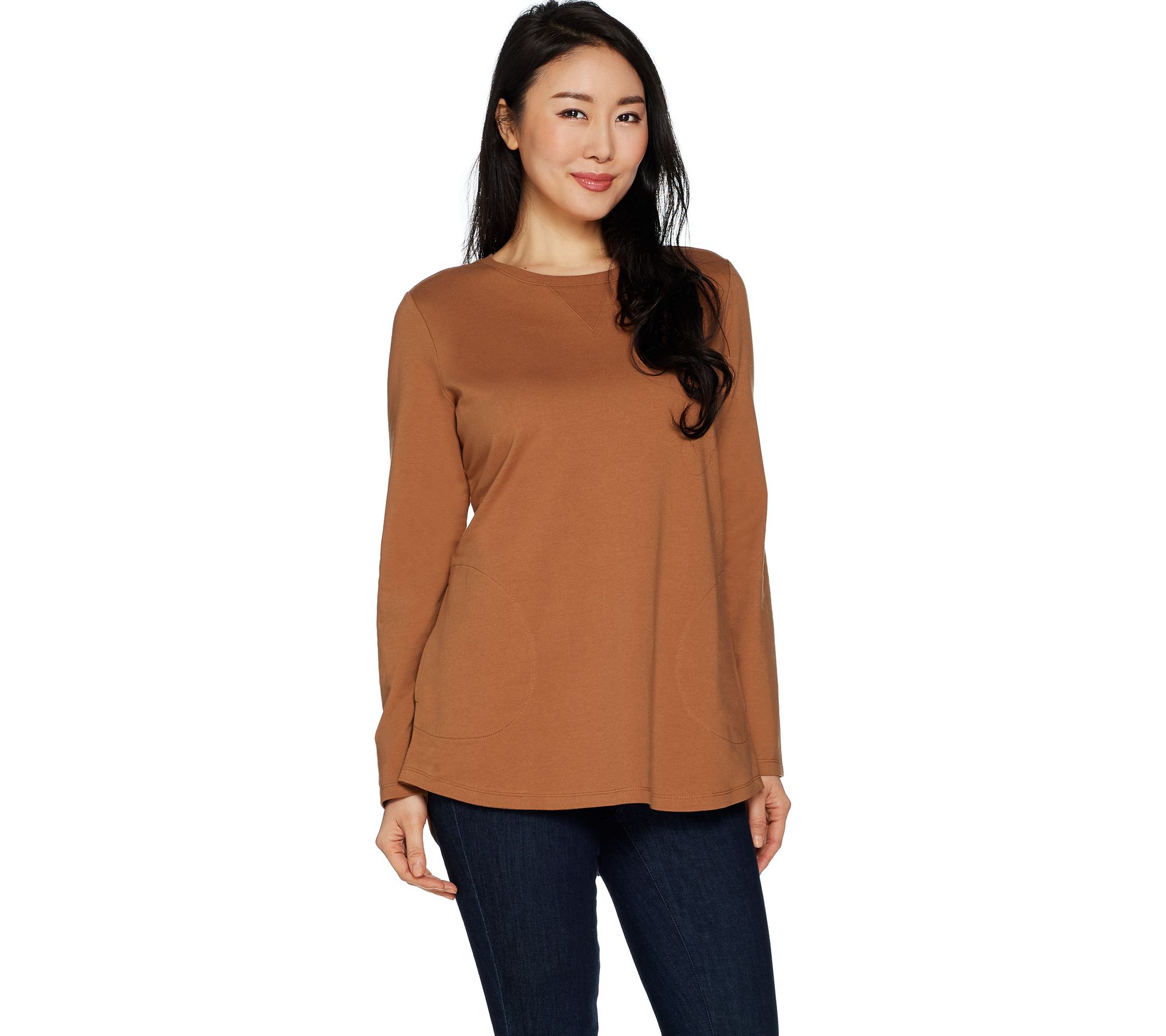 Denim & Co. Active Regular French Terry Tunic