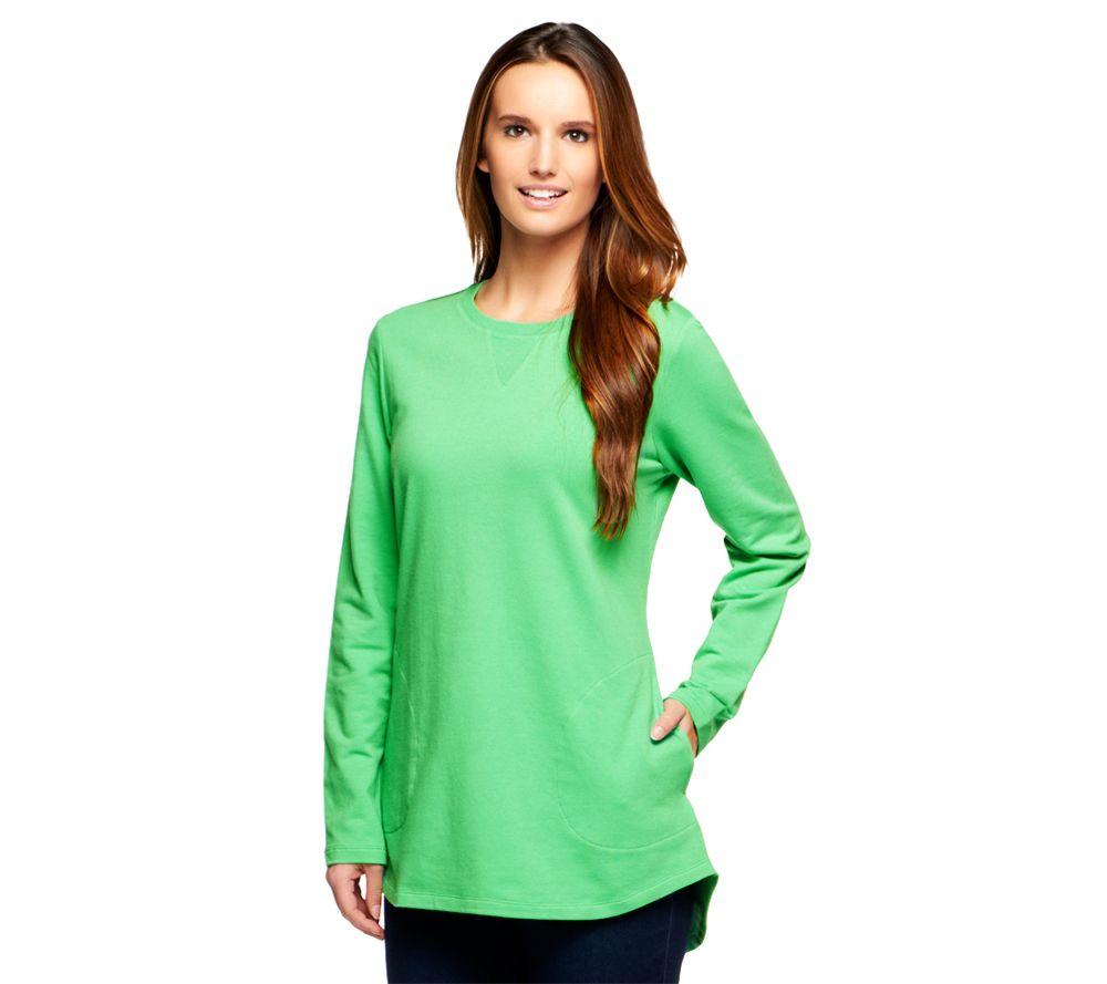 Denim & Co. Active Regular French Terry Tunic