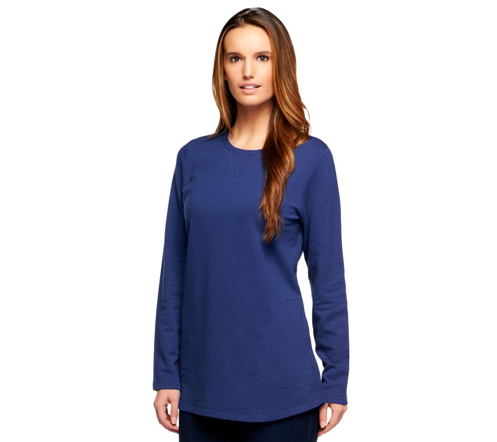 Denim & Co. Active Regular French Terry Tunic