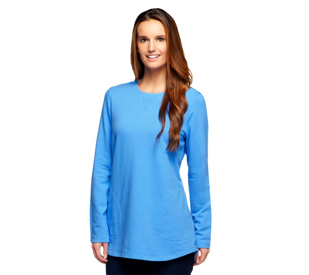 Denim & Co. Active Regular French Terry Tunic