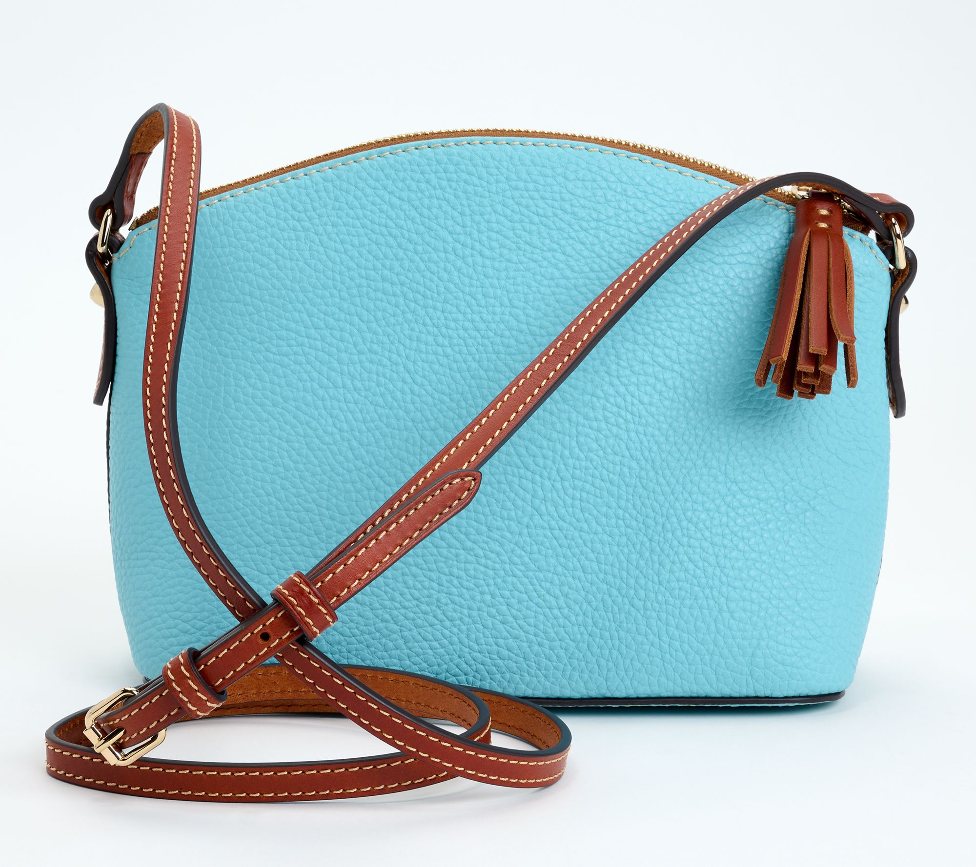 AHDORNED Faux Pebble Leather Crossbody Sling - QVC.com in 2023