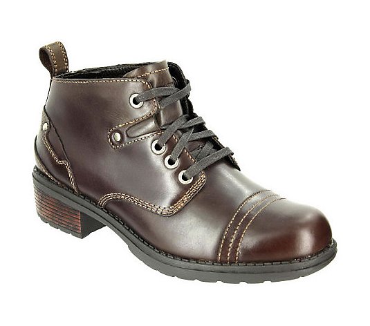Eastland Leather Lace-up Ankle Boots - Overdrive