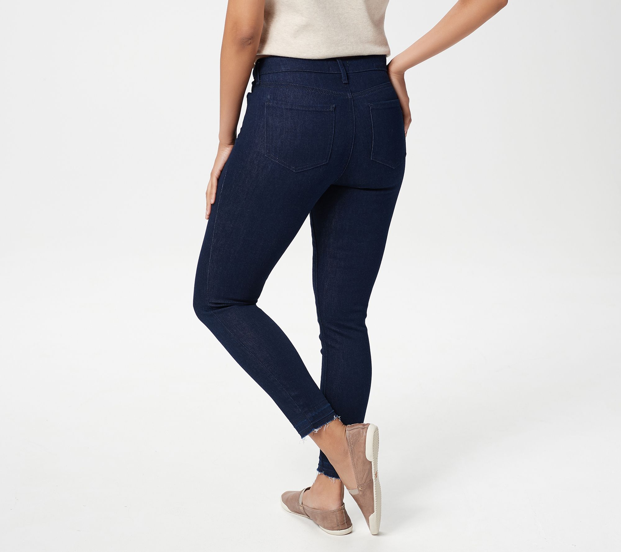 NYDJ Ami Skinny Ankle Jeans with Released Hem - Rinse - QVC.com
