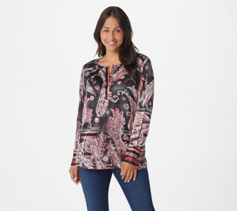 Belle by Kim Gravel Painted Paisley Blouse - A367284