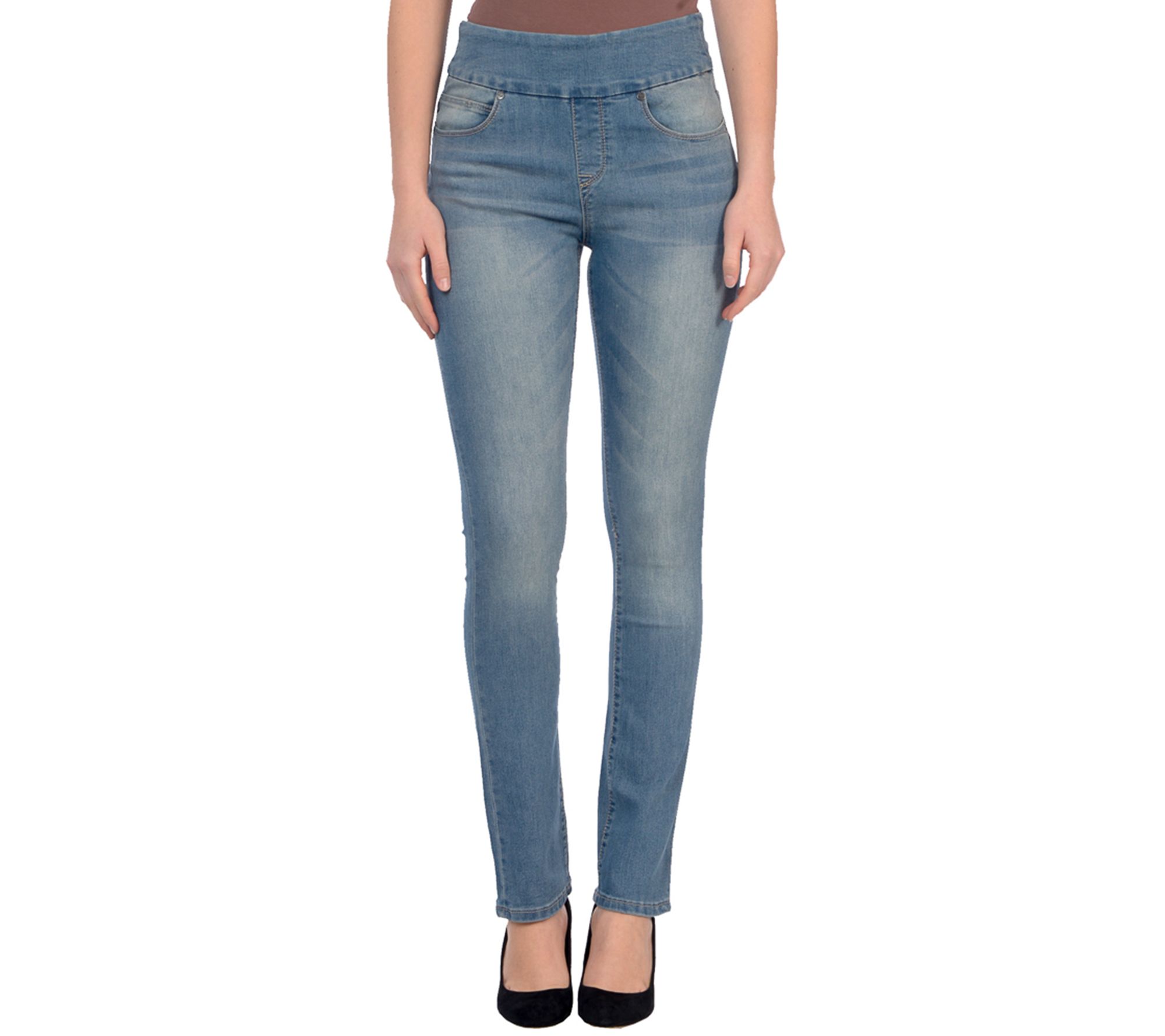 pull on high rise jeans