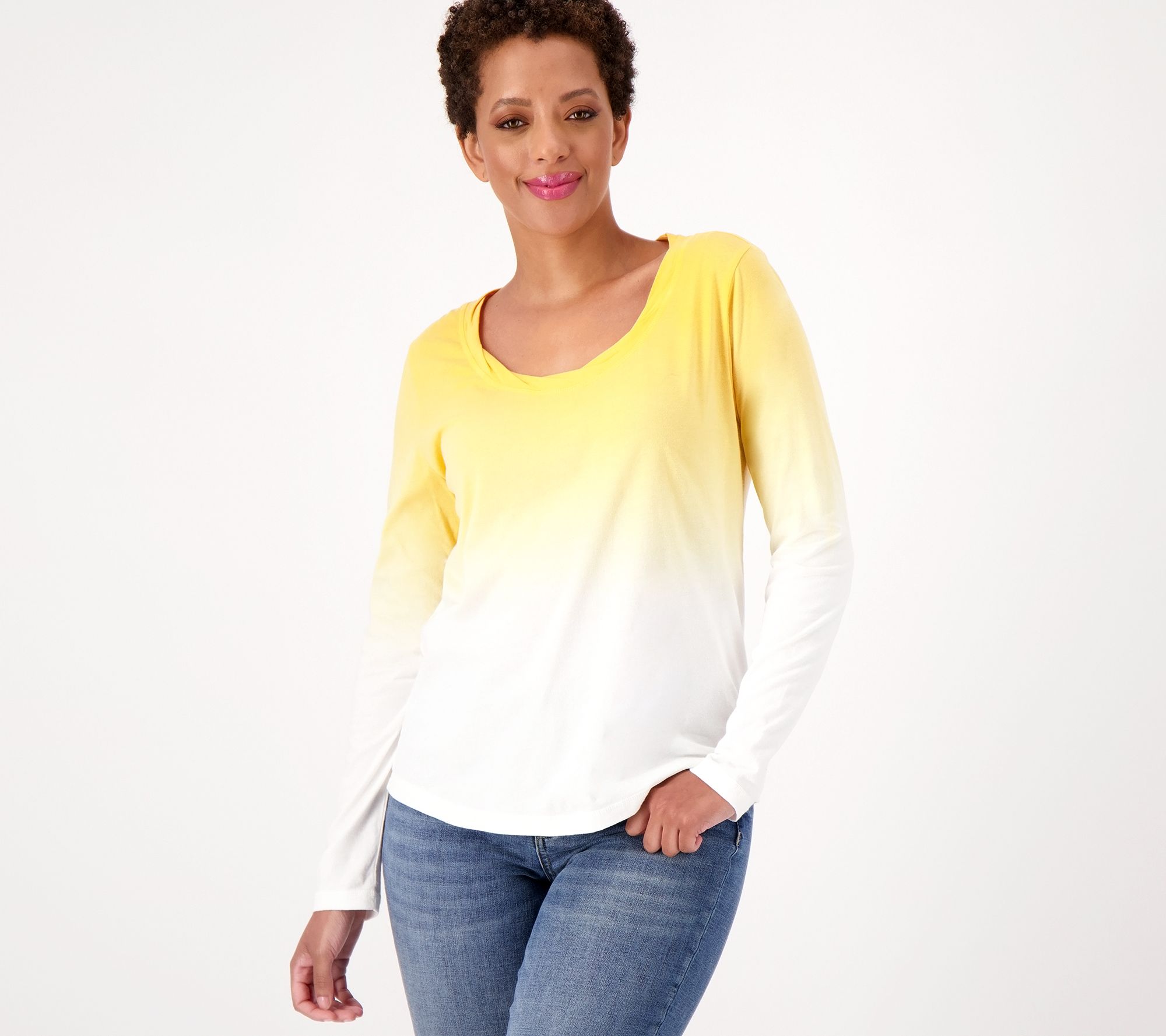 Candace Cameron Bure The Ocean Dipped Long-Sleeve Tee