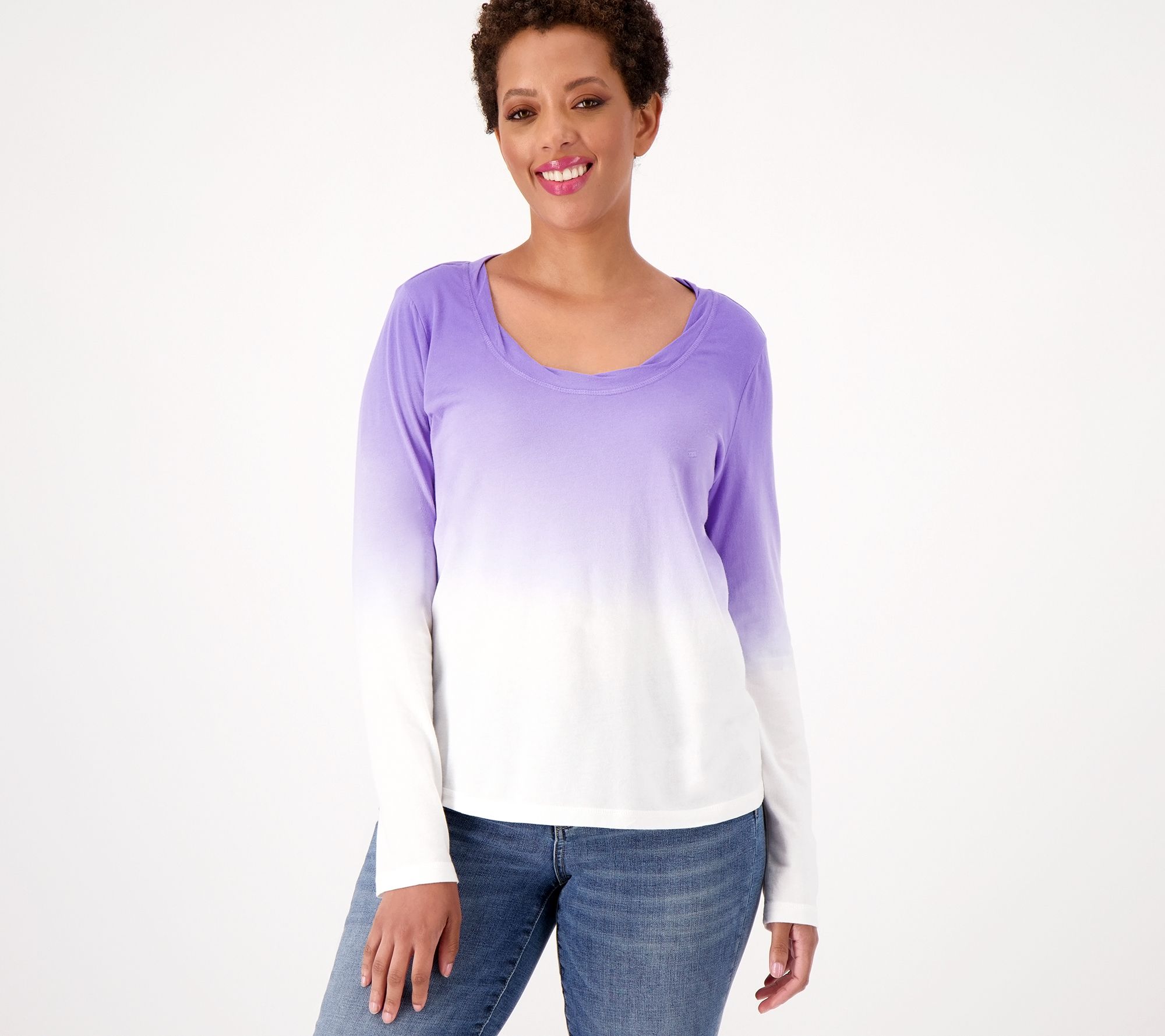 Candace Cameron Bure The Ocean Dipped Long-Sleeve Tee