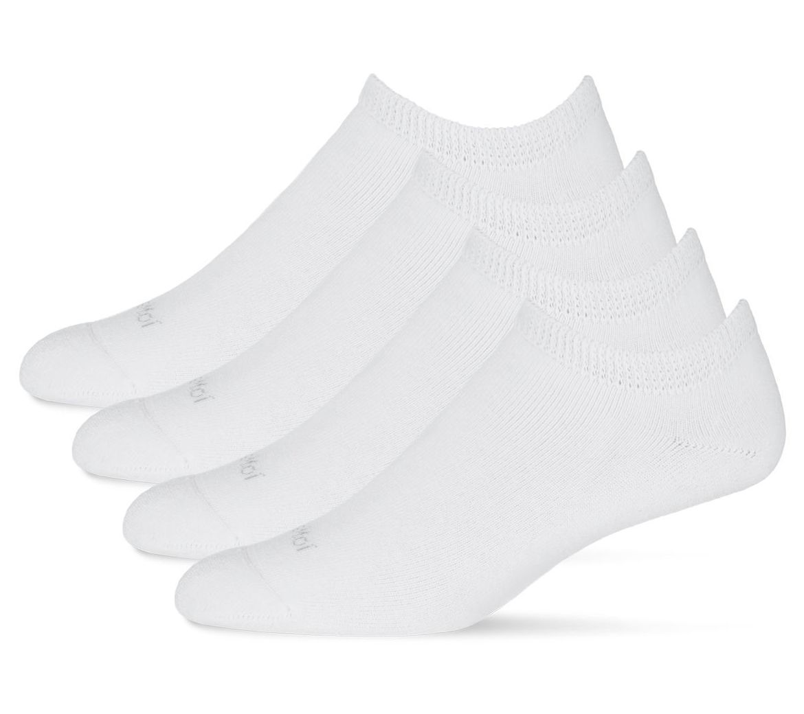 Wellfit by Memoi 2-Pack Diabetic Full CushionLow-Cut Socks