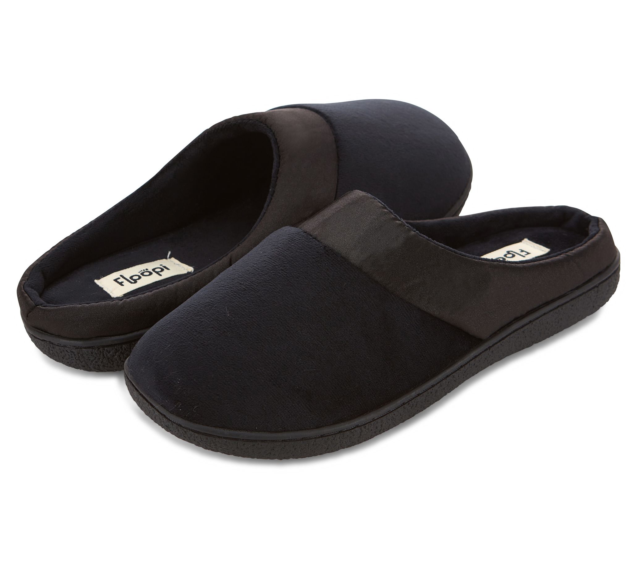 Floopi Women's Georgina Open-Back Velour Slippers