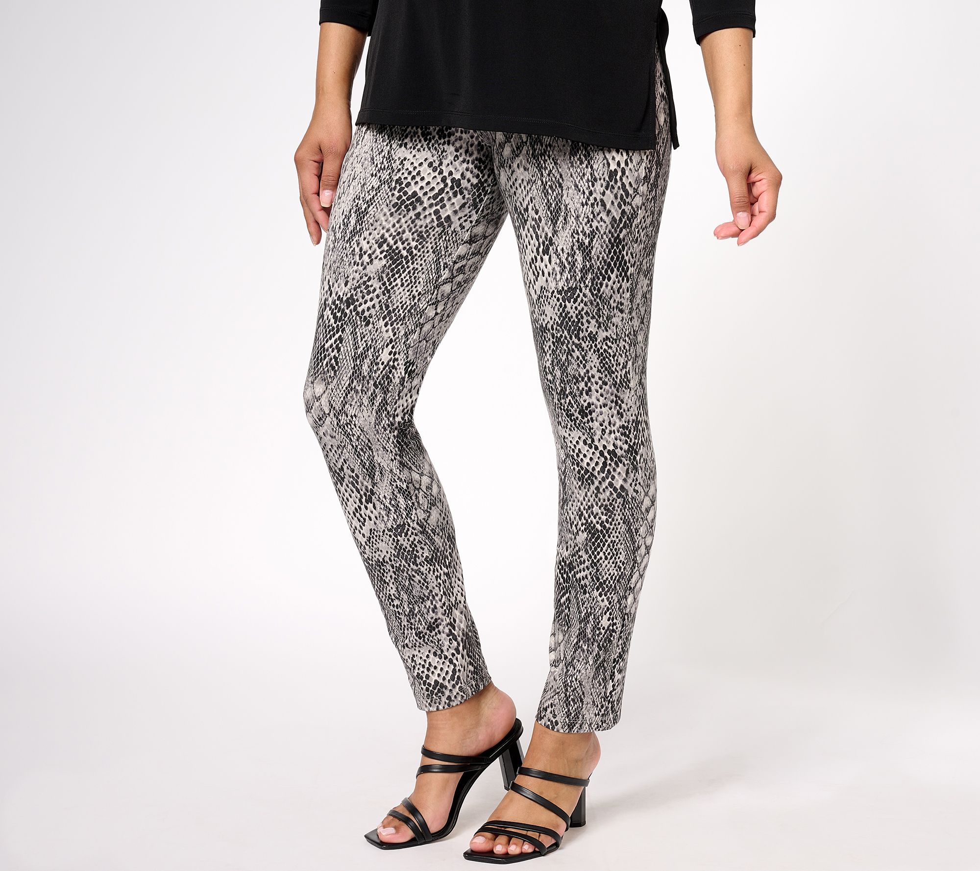 Susan Graver Weekend Regular Premium Stretch Ava Slim Ankle Pants