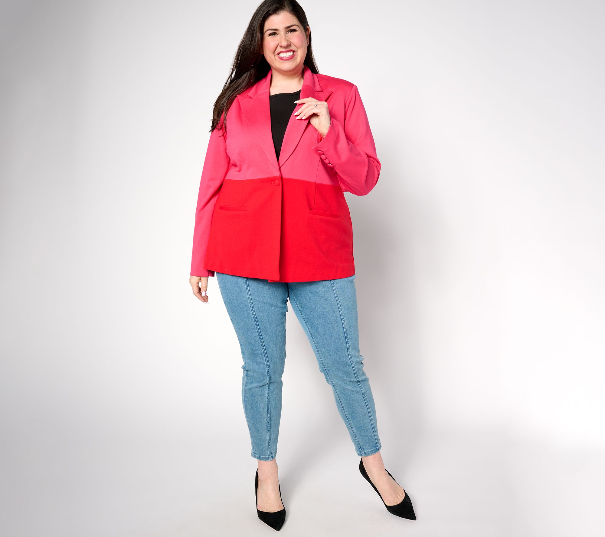 Studio Park x Shawn Killinger Colorblock Ponte Blazer