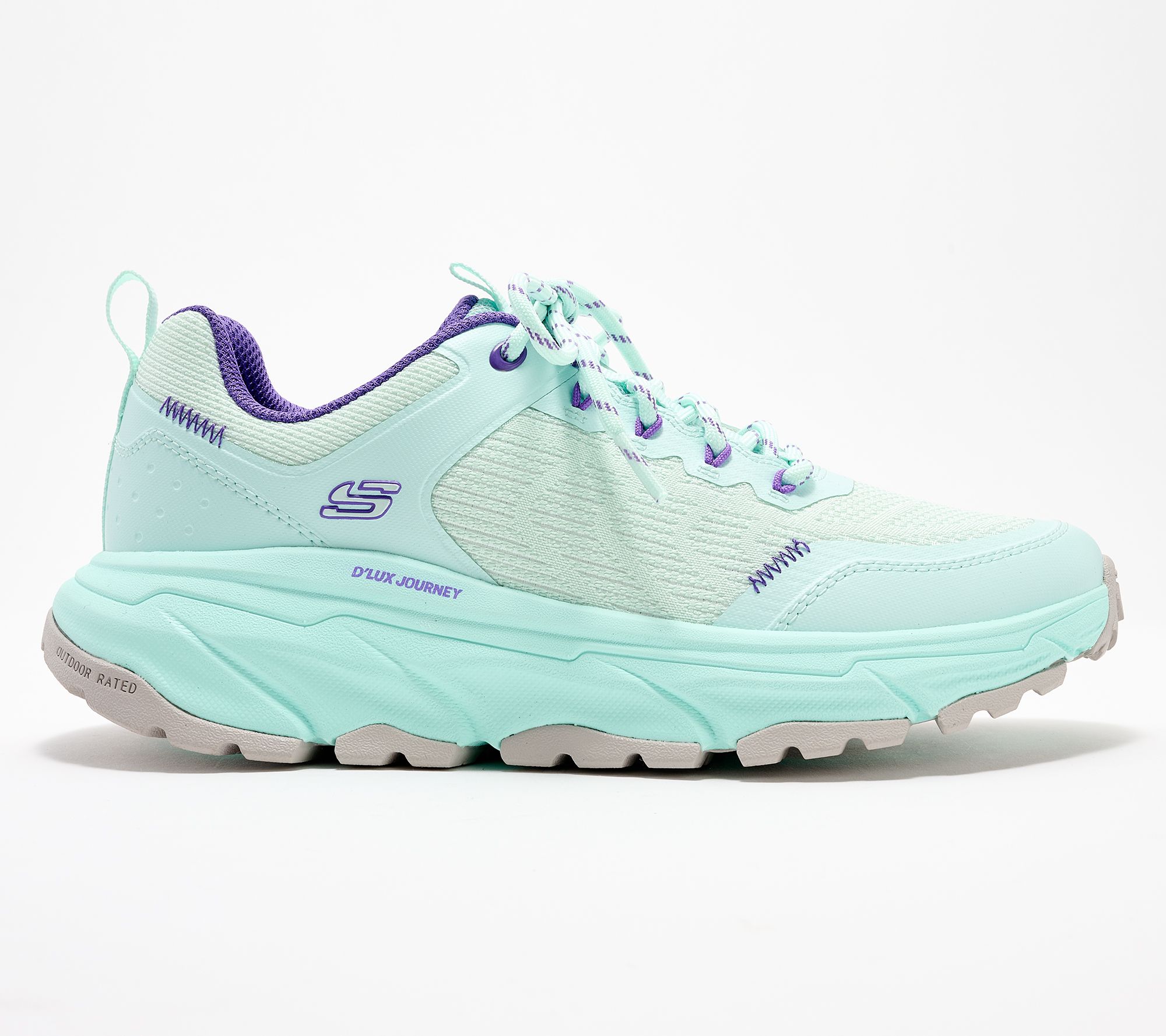 Skechers D'Lux Journey Knit Lace-Up Sneakers - Verbena