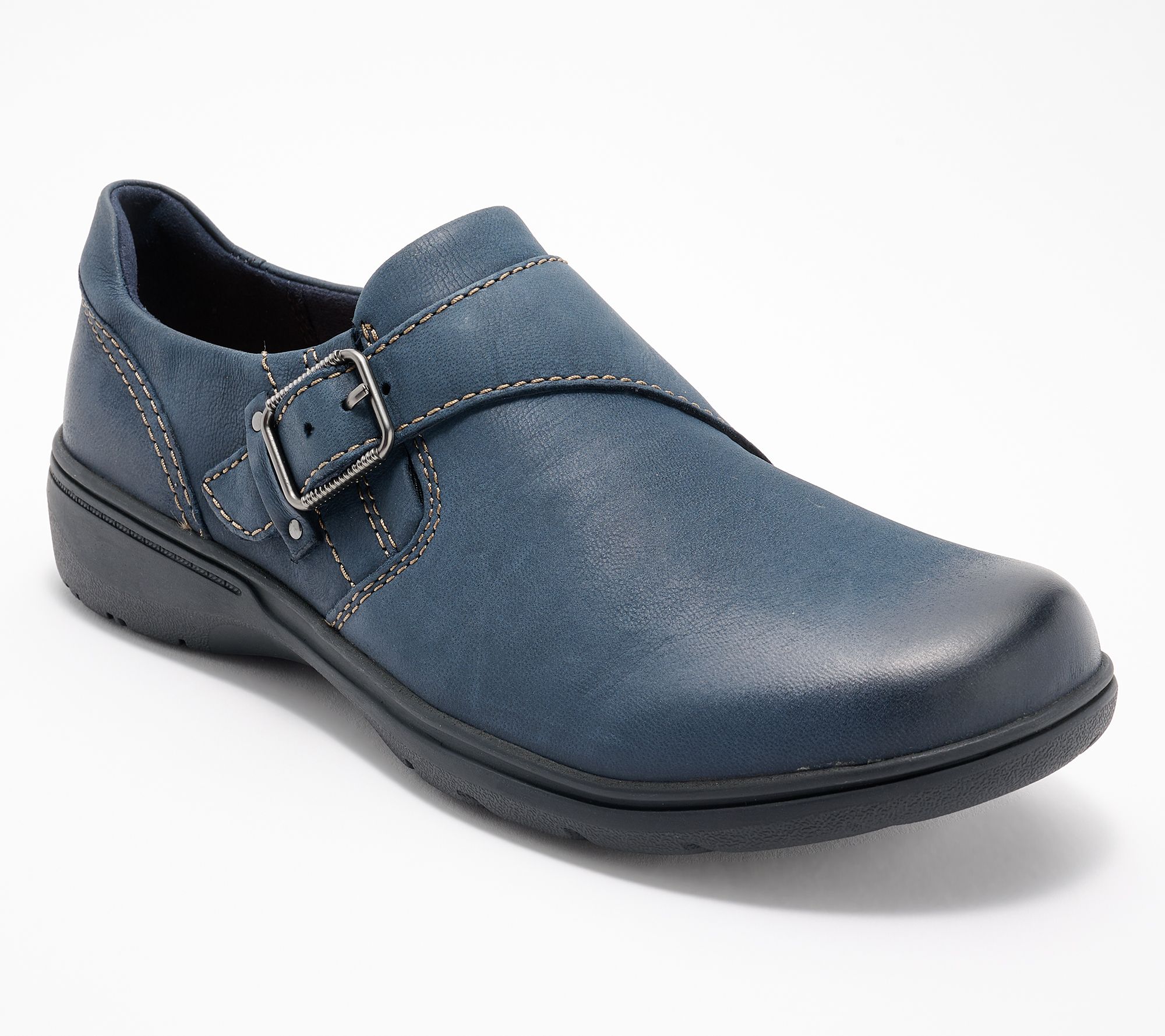 Clarks Collection Leather Slip-Ons-CarleighJazz