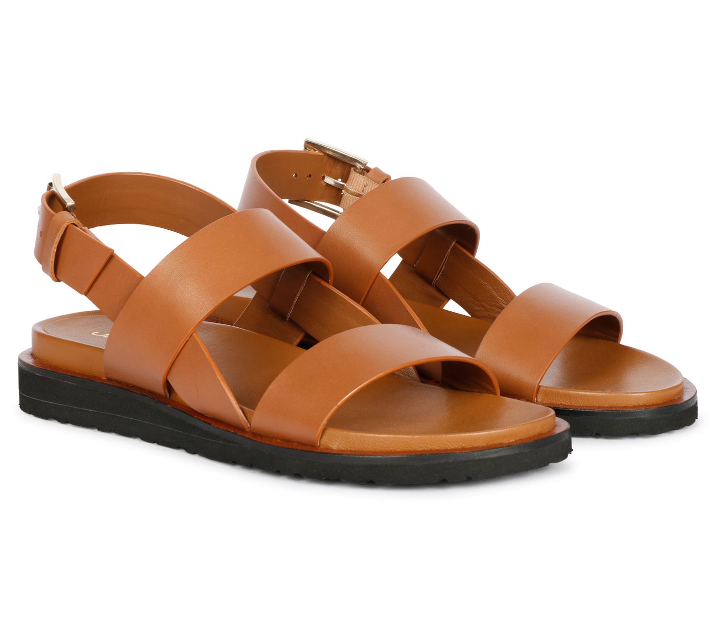 Saint G  Leather Flat Sandals - Neive