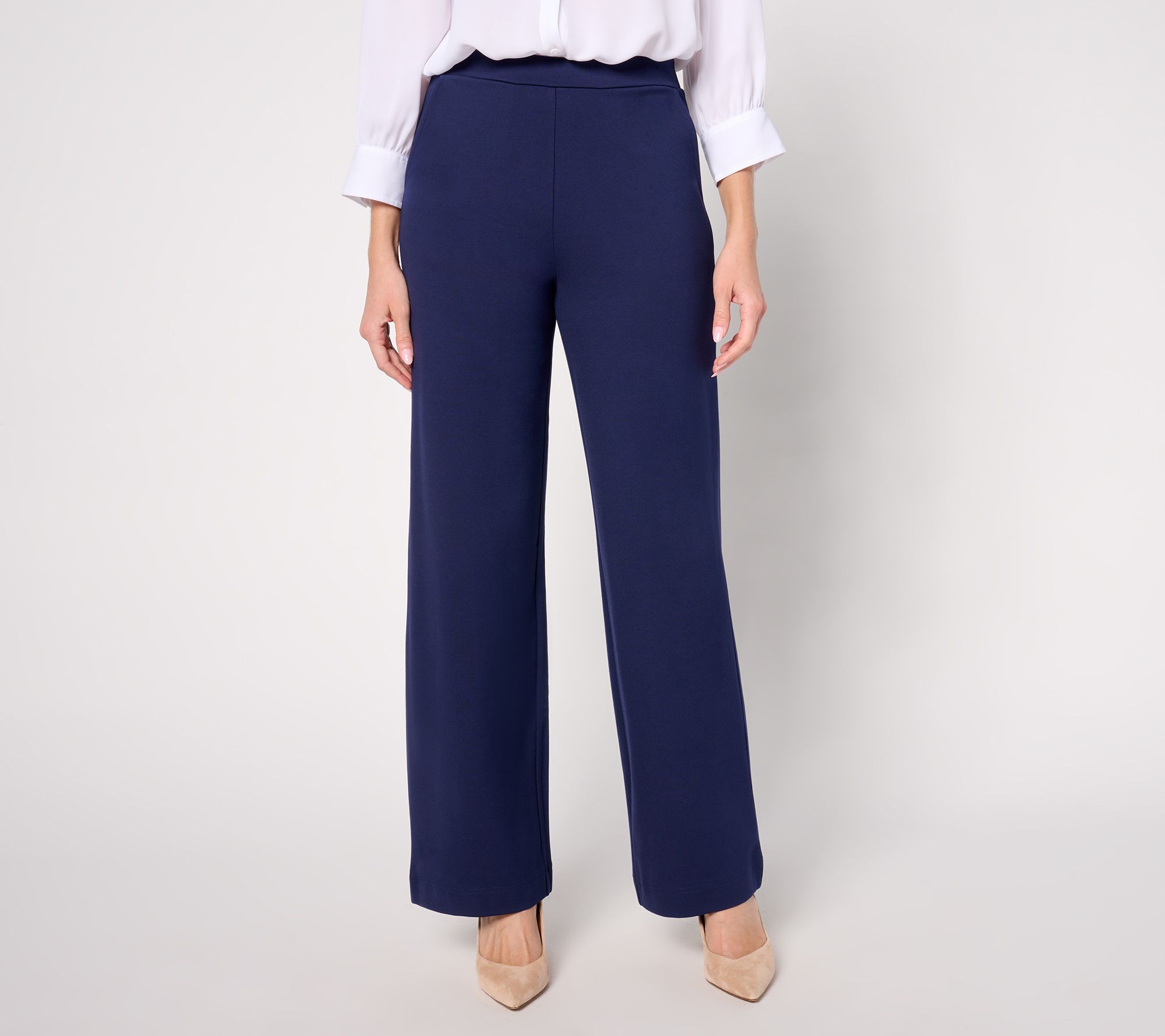 Joan Rivers Regular Pull-On Ponte Trouser Pant