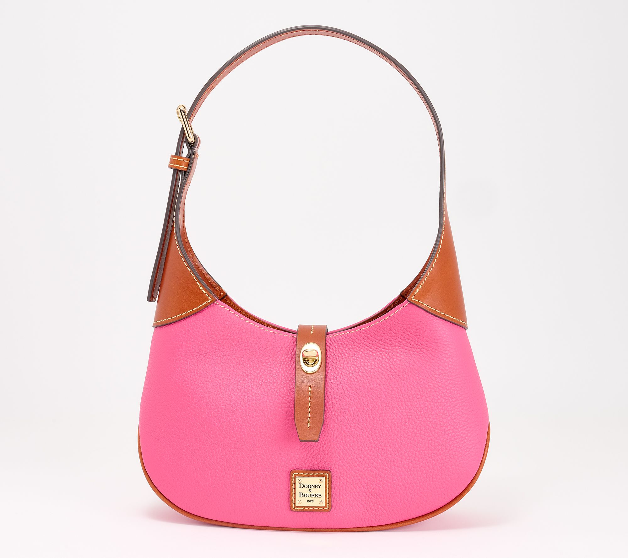 Dooney & Bourke Pebble Leather Crescent Hobo Bag