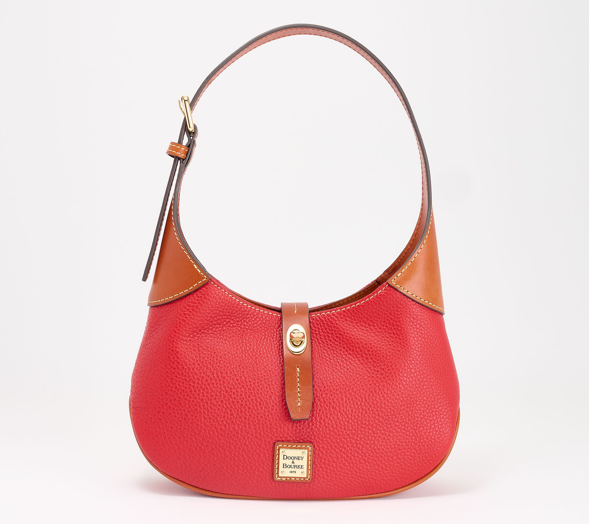 Dooney & Bourke Pebble Leather Crescent Hobo Bag