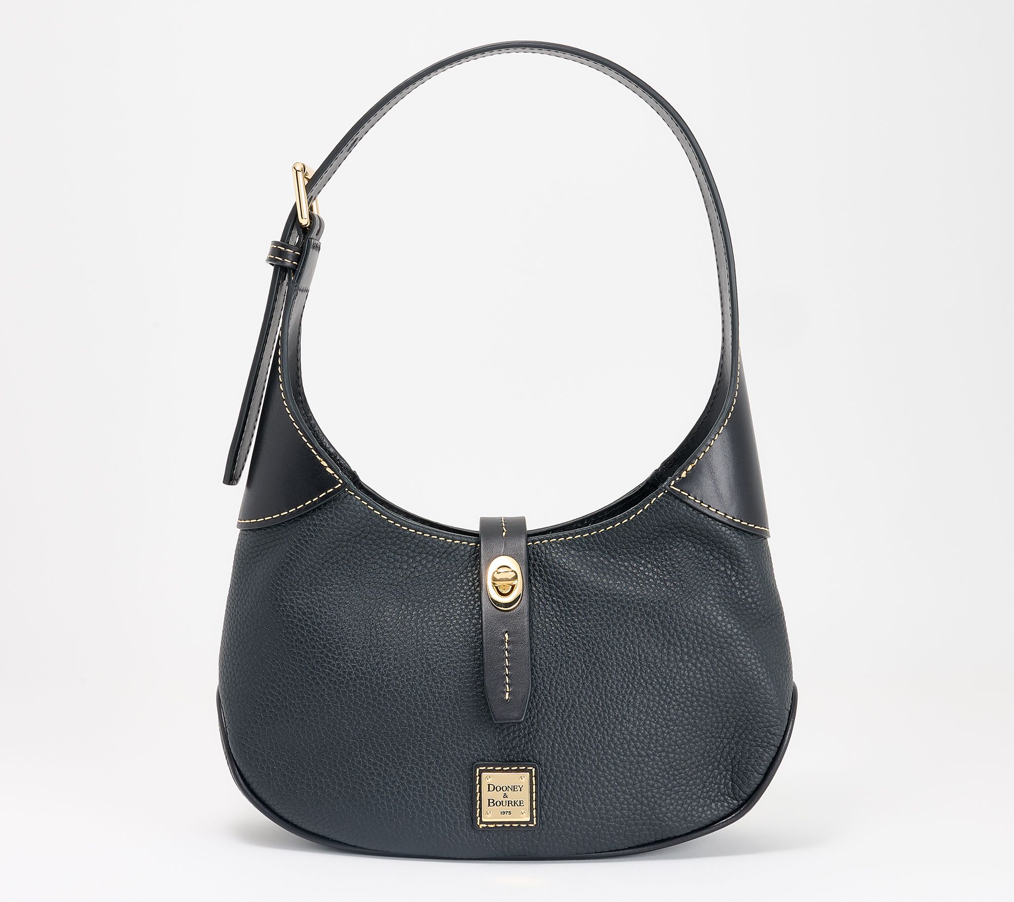 Dooney & Bourke Pebble Leather Crescent Hobo Bag