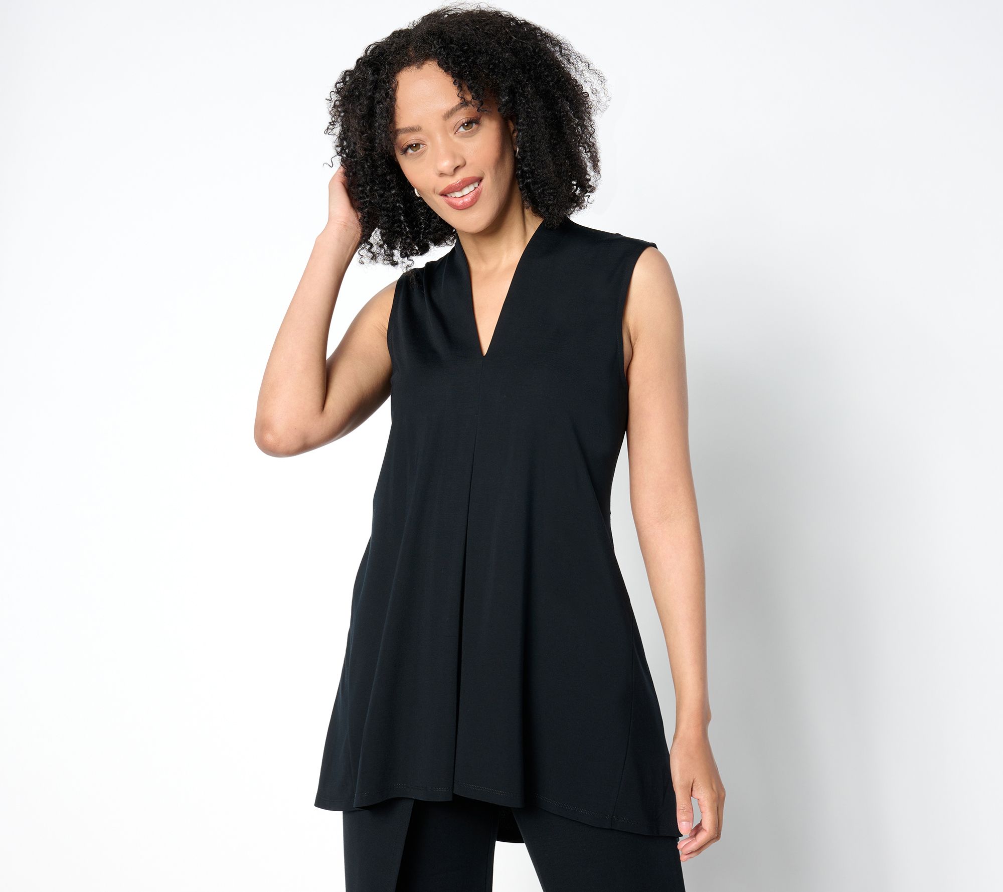 "As Is" Attitudes by Renee Regular Knit Pleat Tunic