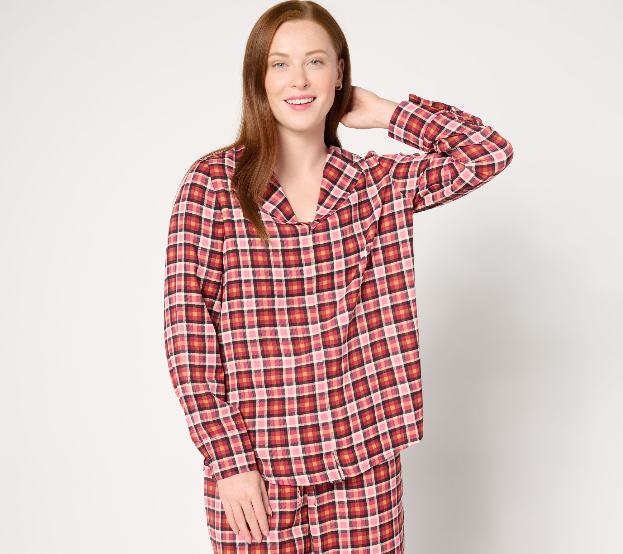 "As Is" nicole by Nicole Miller Printed Long Sleeve Blouse