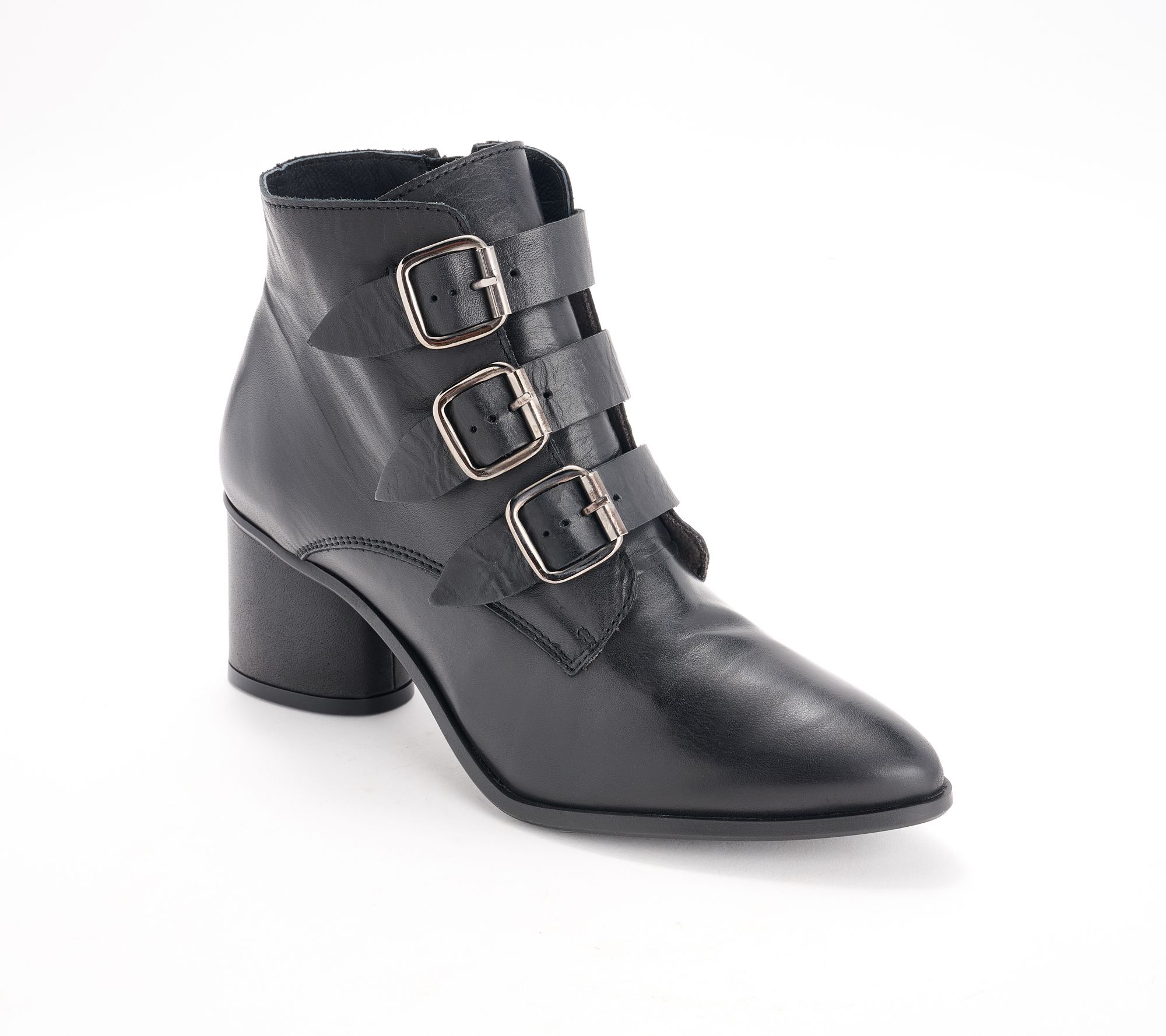 "As Is" Miz Mooz Leather Heeled Ankle Boots- Janae