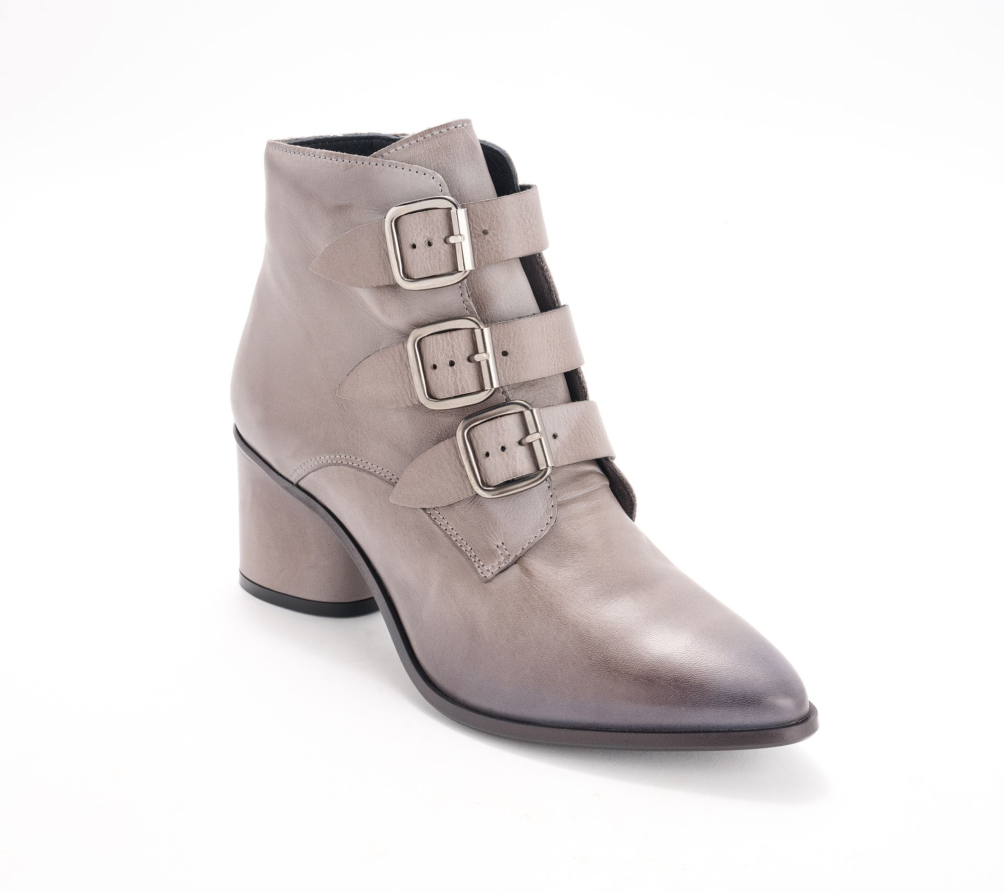 "As Is" Miz Mooz Leather Heeled Ankle Boots- Janae