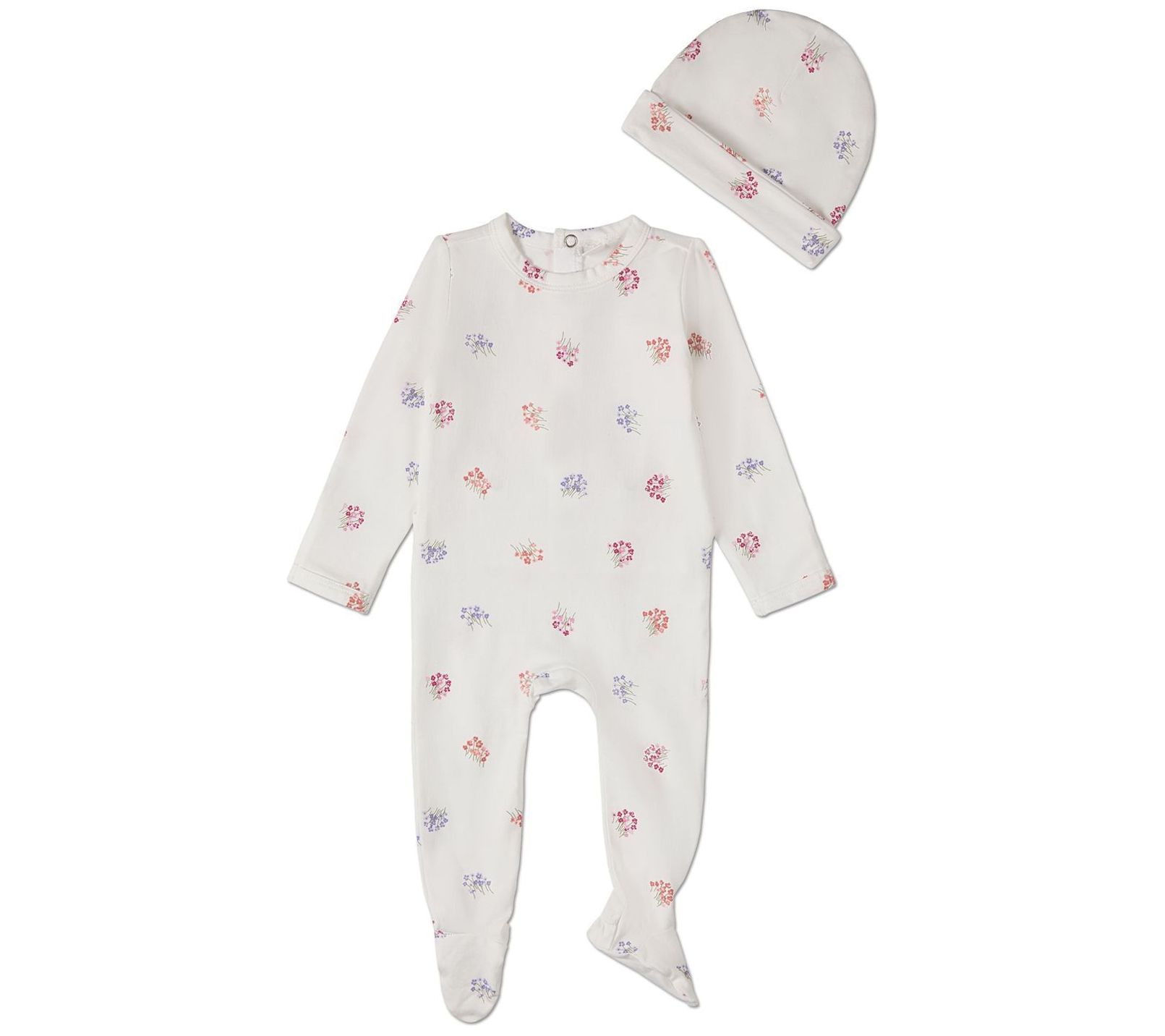 MiniMoi Baby Cotton Sailboats 2 Piece Footie Set