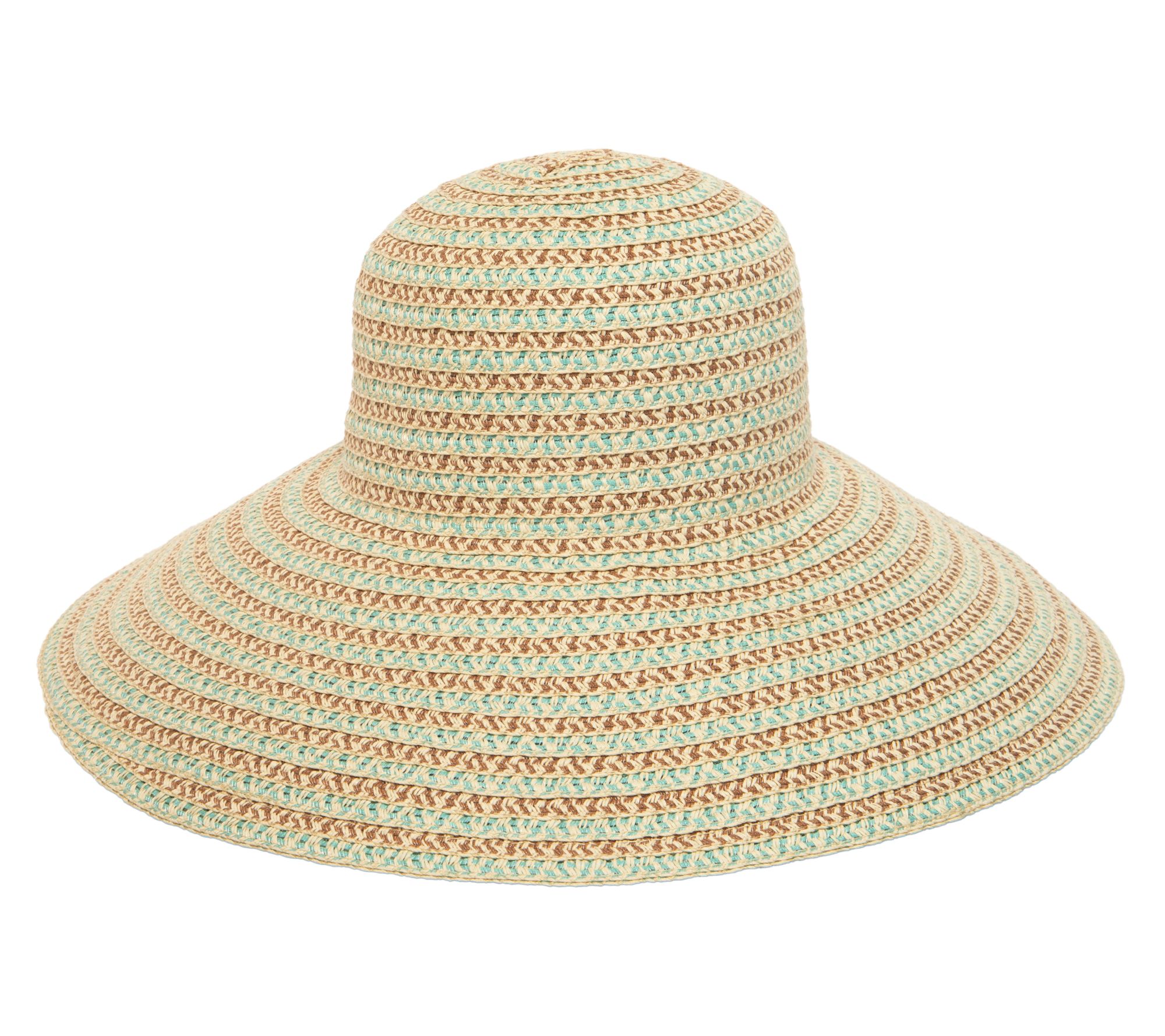 San Diego Hat Co. Brisa Mixed Braid Round CrownSun Hat