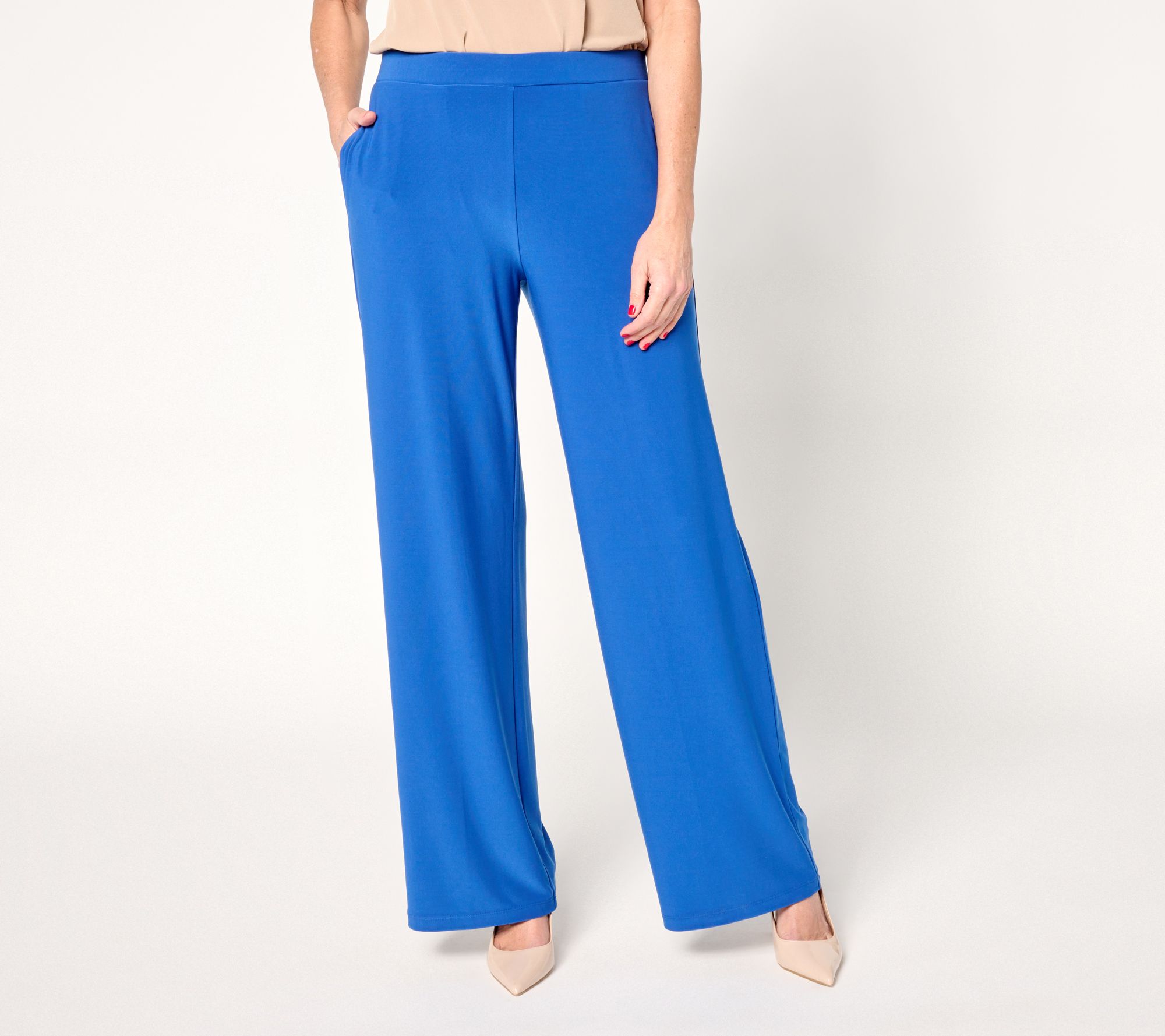 "As Is" "GRAVER Susan Graver Regular LK Luxe Wide Leg Pants