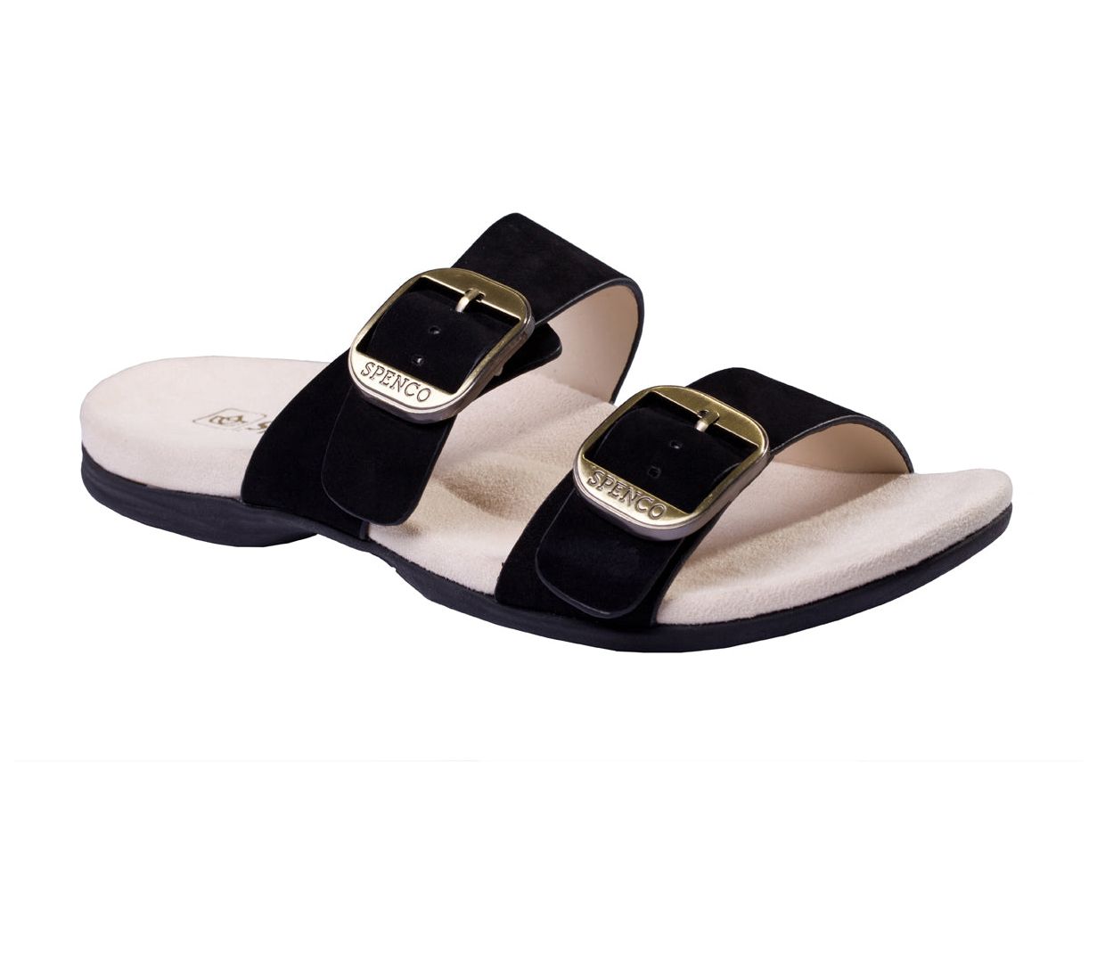 Spenco Orthotic Leather Slide Sandal - Vista