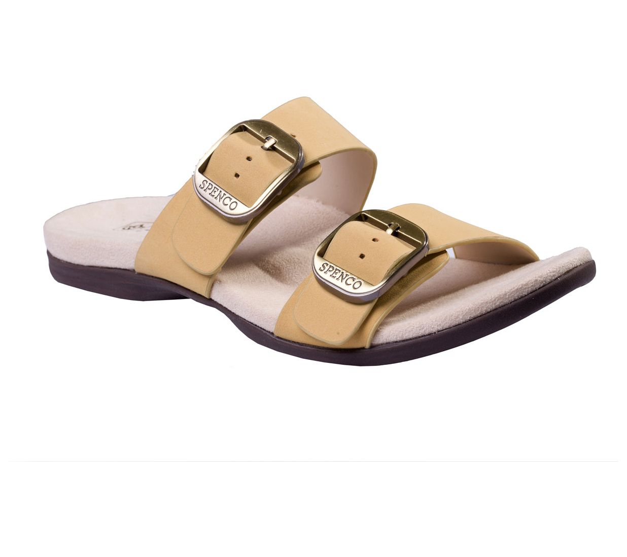 Spenco Orthotic Leather Slide Sandal - Vista