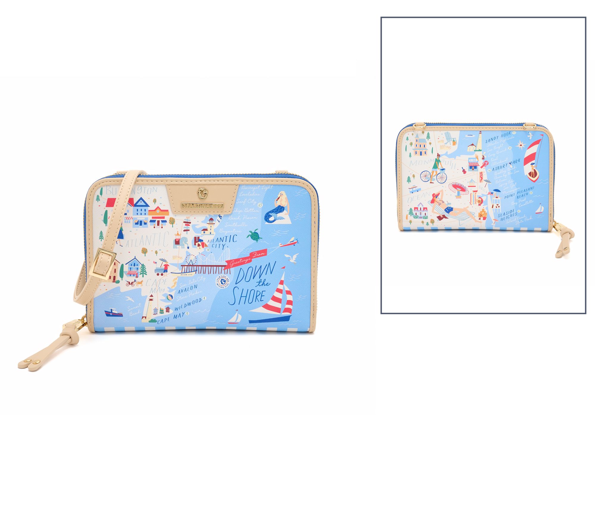 Spartina 449 "Greetings From" All-In-One Phone Crossbody