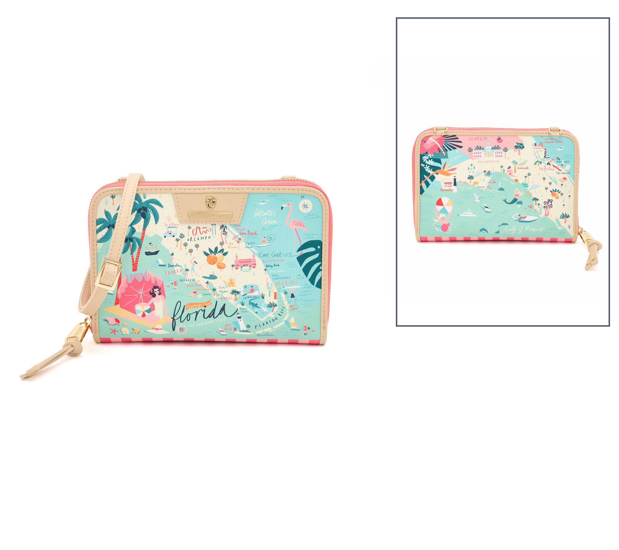 Spartina 449 "Greetings From" All-In-One Phone Crossbody