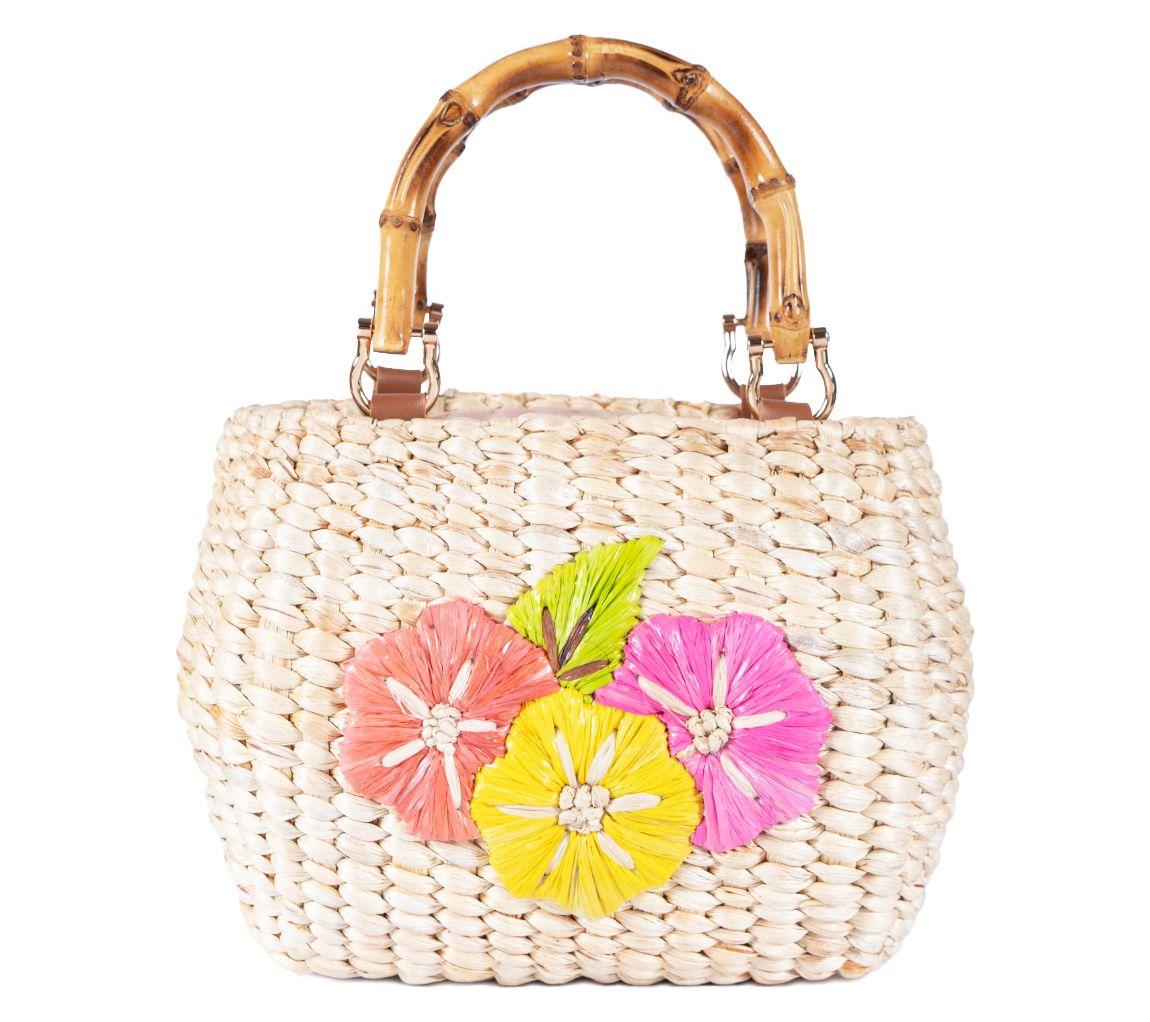 Jelavu Kaia Small Top Handle Woven Satchel