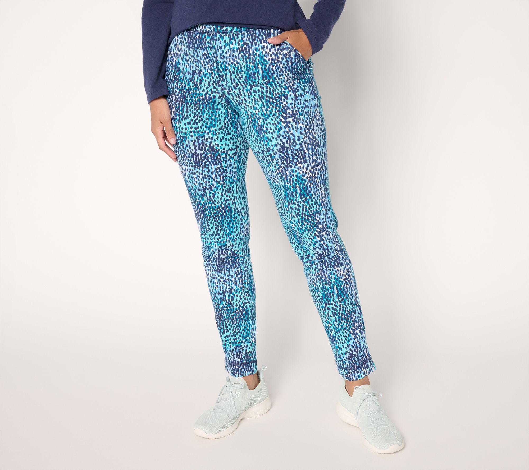 Denim & Co. Active Duo Stretch Slim Leg Pants