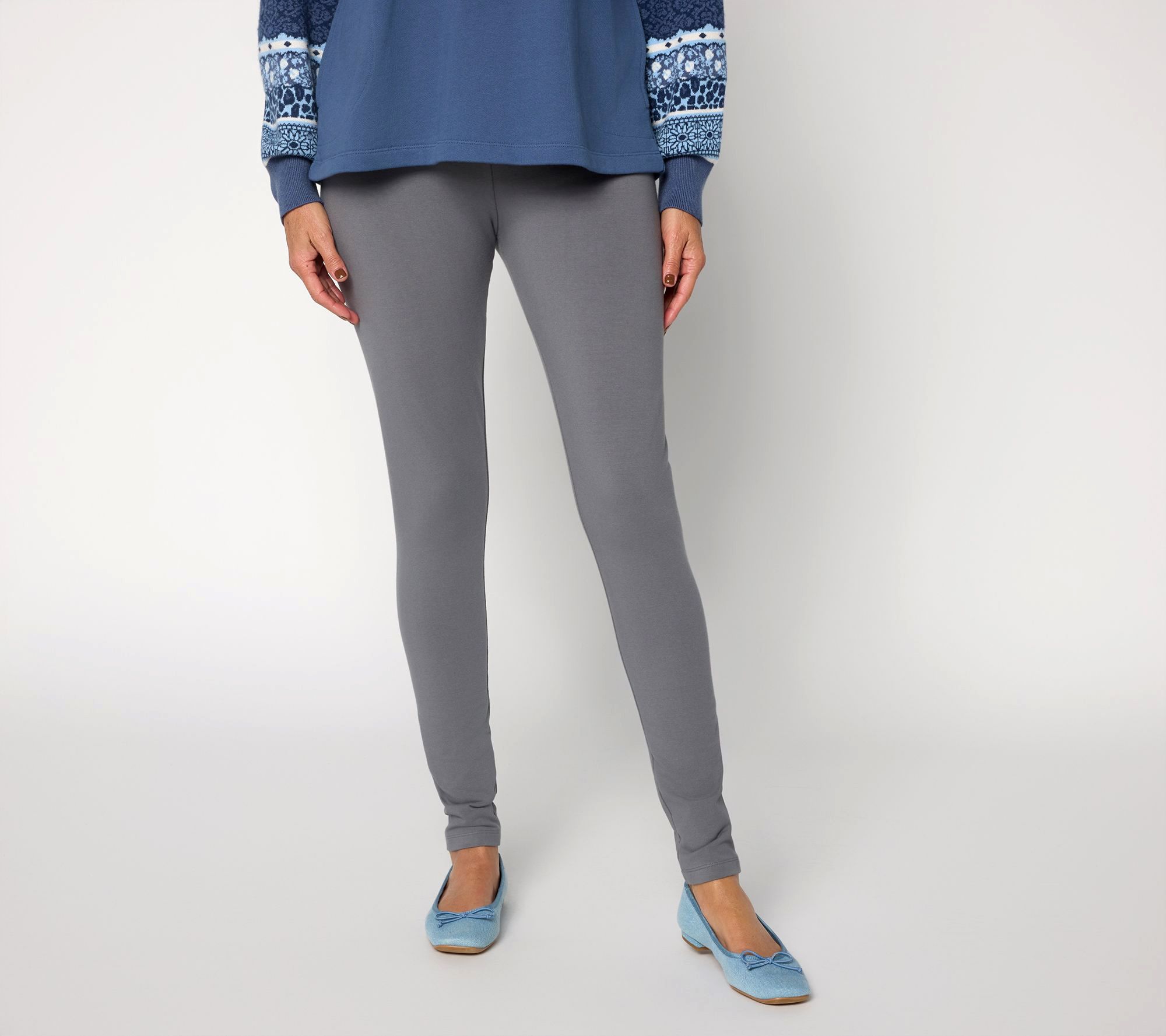 LOGO by Lori Goldstein Petite Full Length Pull On Legging