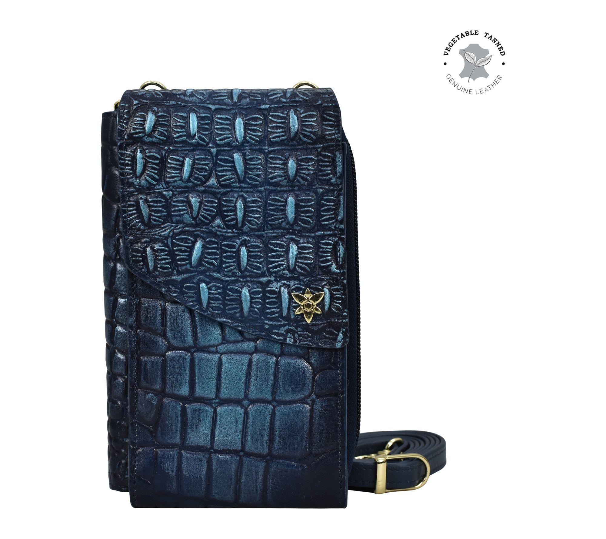 Anushcka Painted Leather Crossbody Phone Case