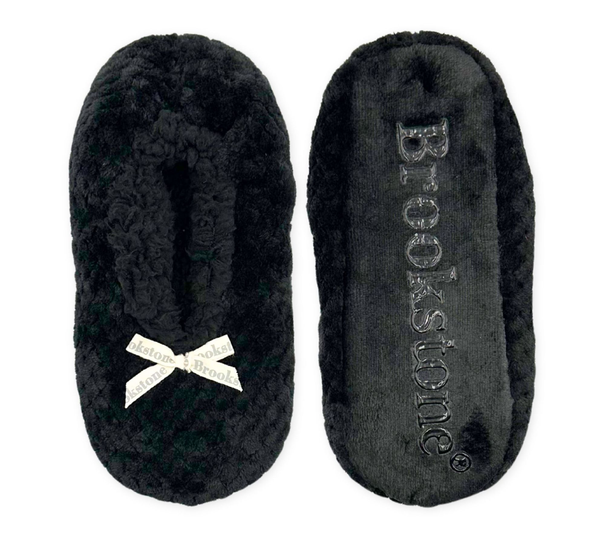 Brookstone Ladies' Cozy Slipper Socks with Non-Skid Soles