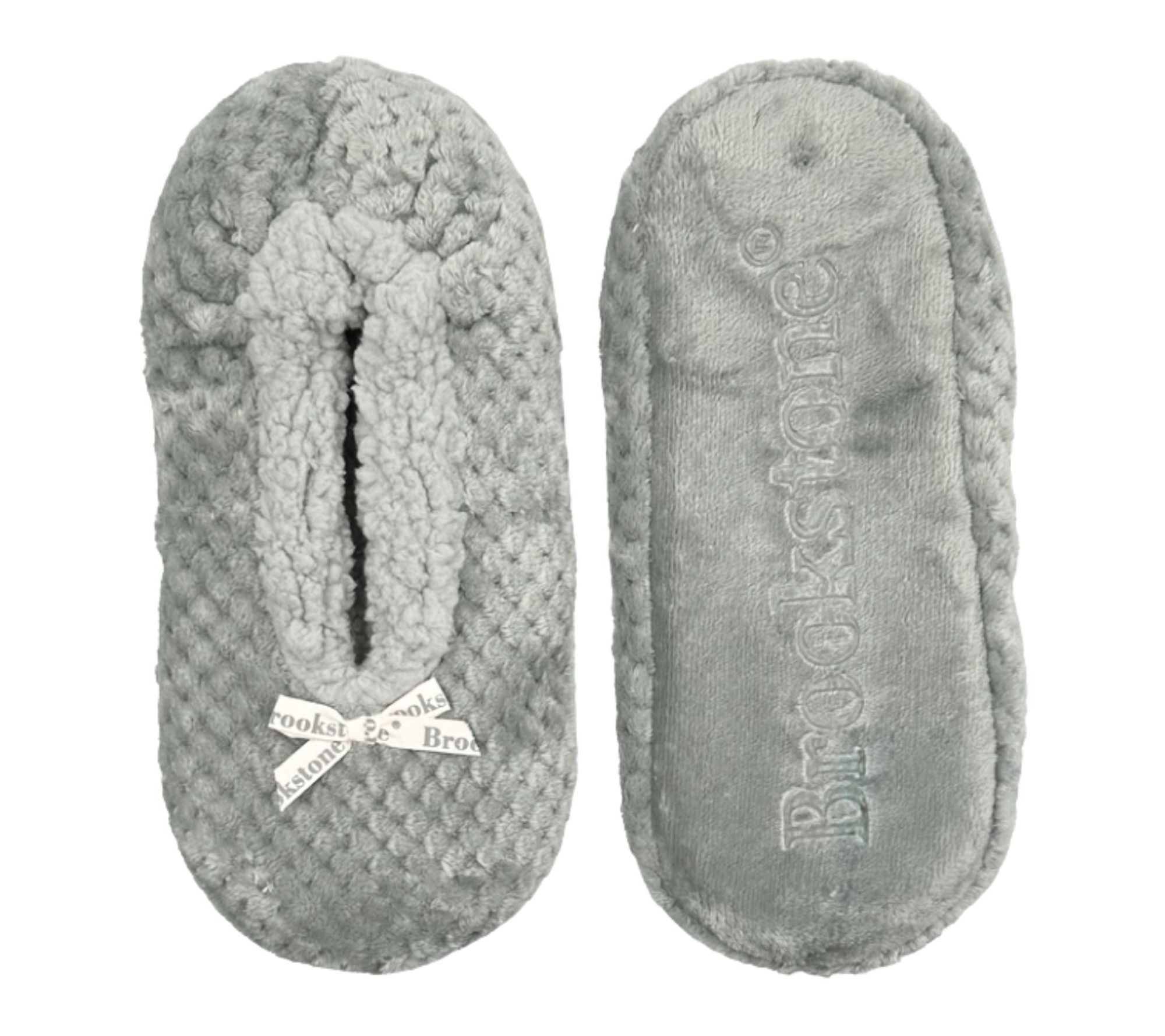 Brookstone Ladies' Cozy Slipper Socks with Non-Skid Soles