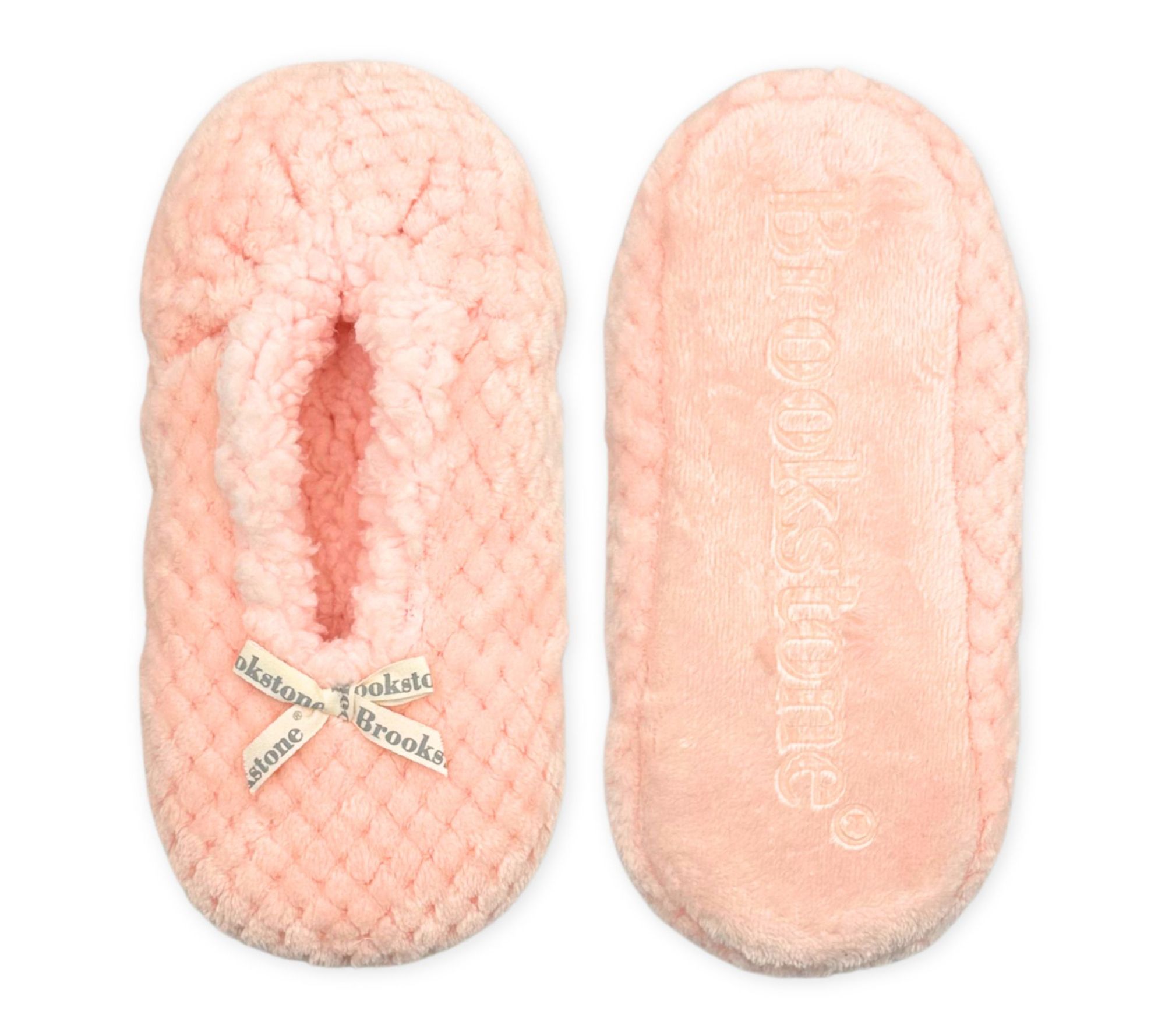 Brookstone Ladies' Cozy Slipper Socks with Non-Skid Soles