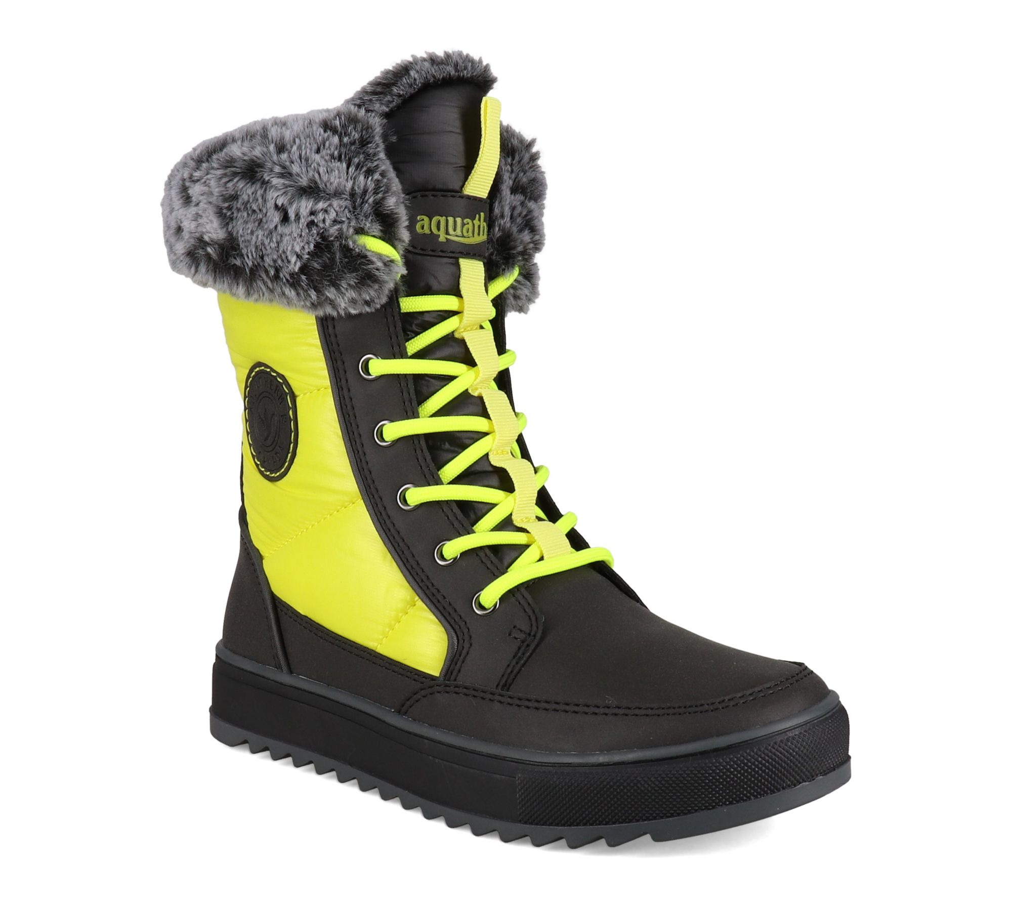 MINDEN Winter Boot Black Yellow By Aquatherm Canada