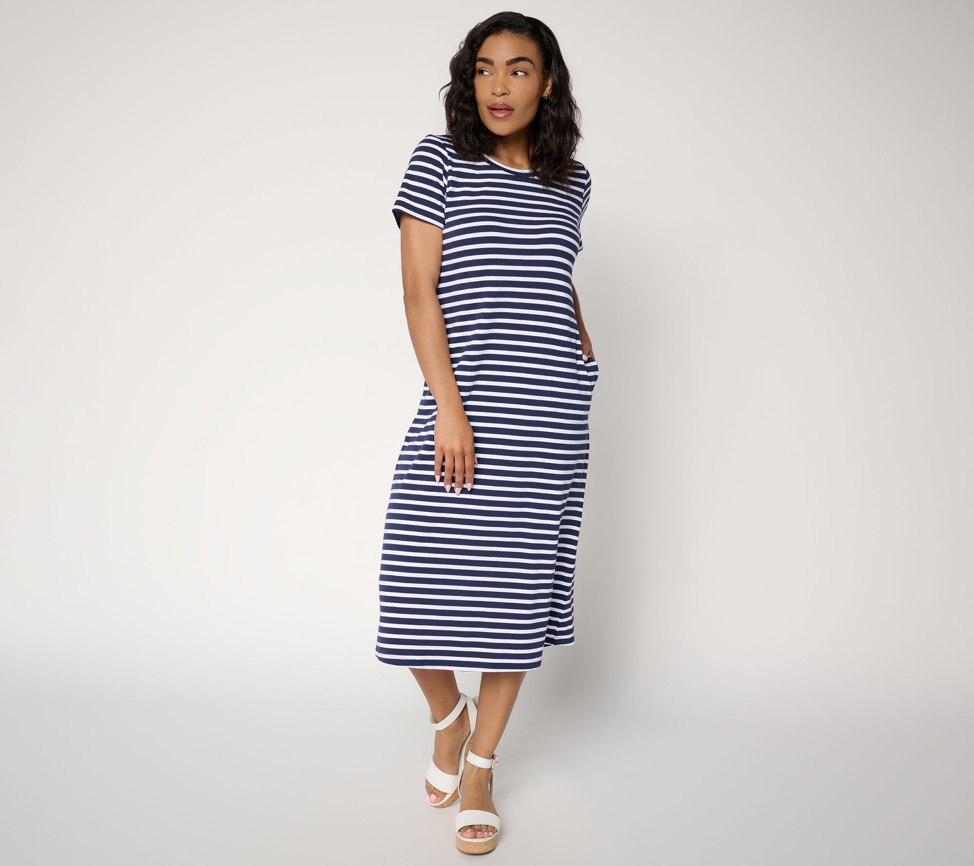 Liberty Belles by Kim Gravel Petite TripleLuxe Stripe Dress
