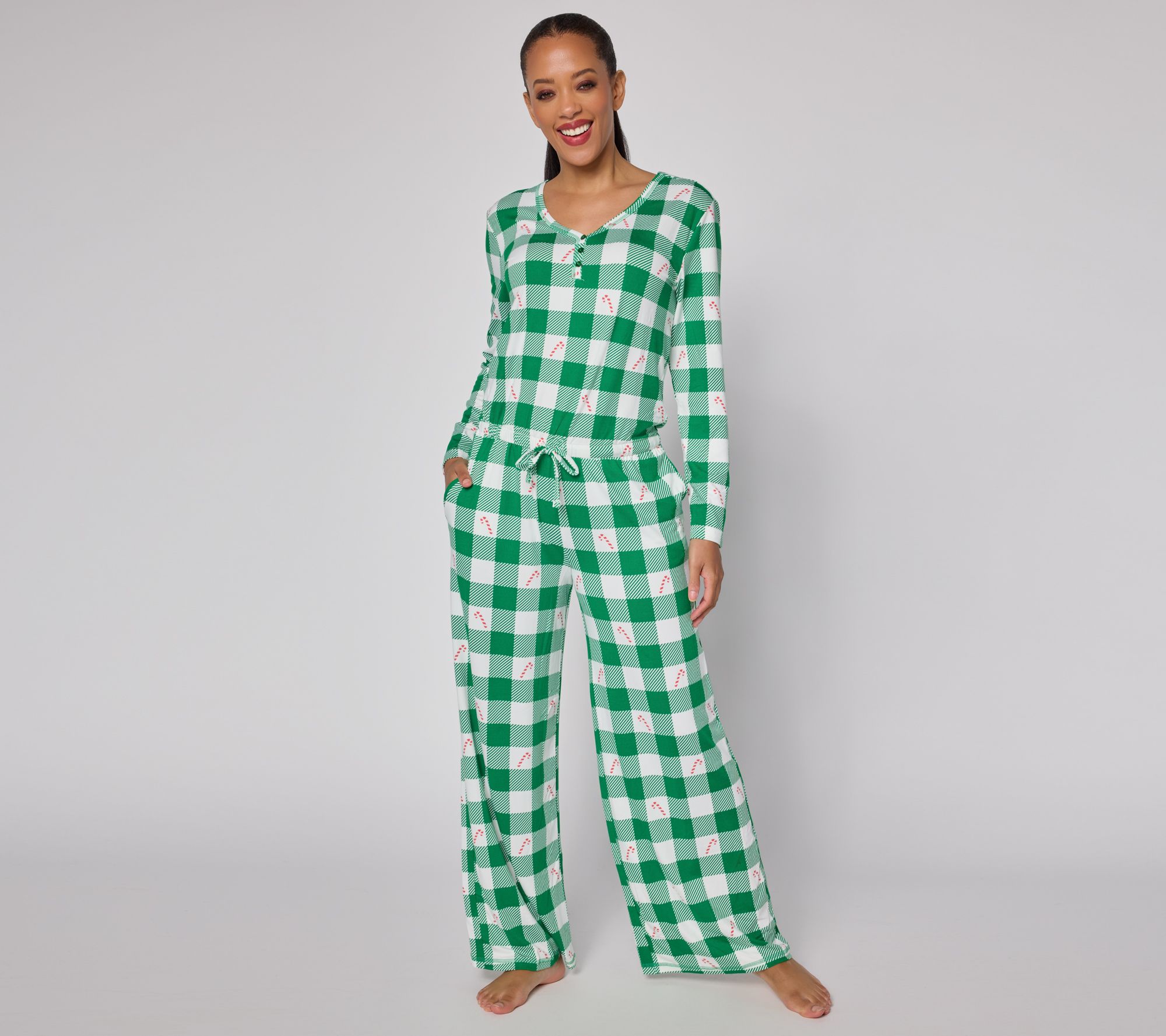 "As Is" MUK LUKS Dream Cloud Cozy Holiday Jumpsuit