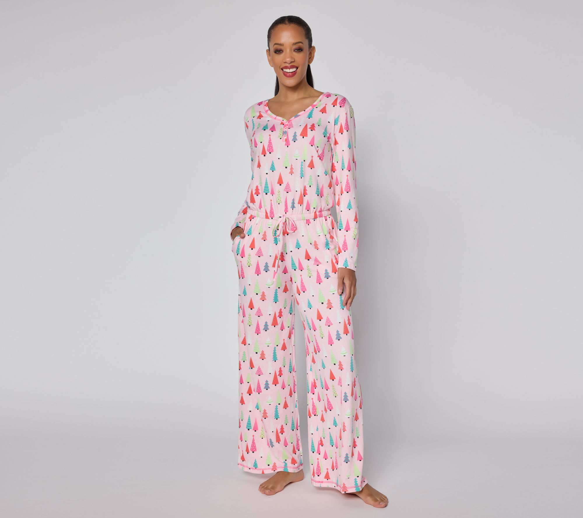 "As Is" MUK LUKS Dream Cloud Cozy Holiday Jumpsuit