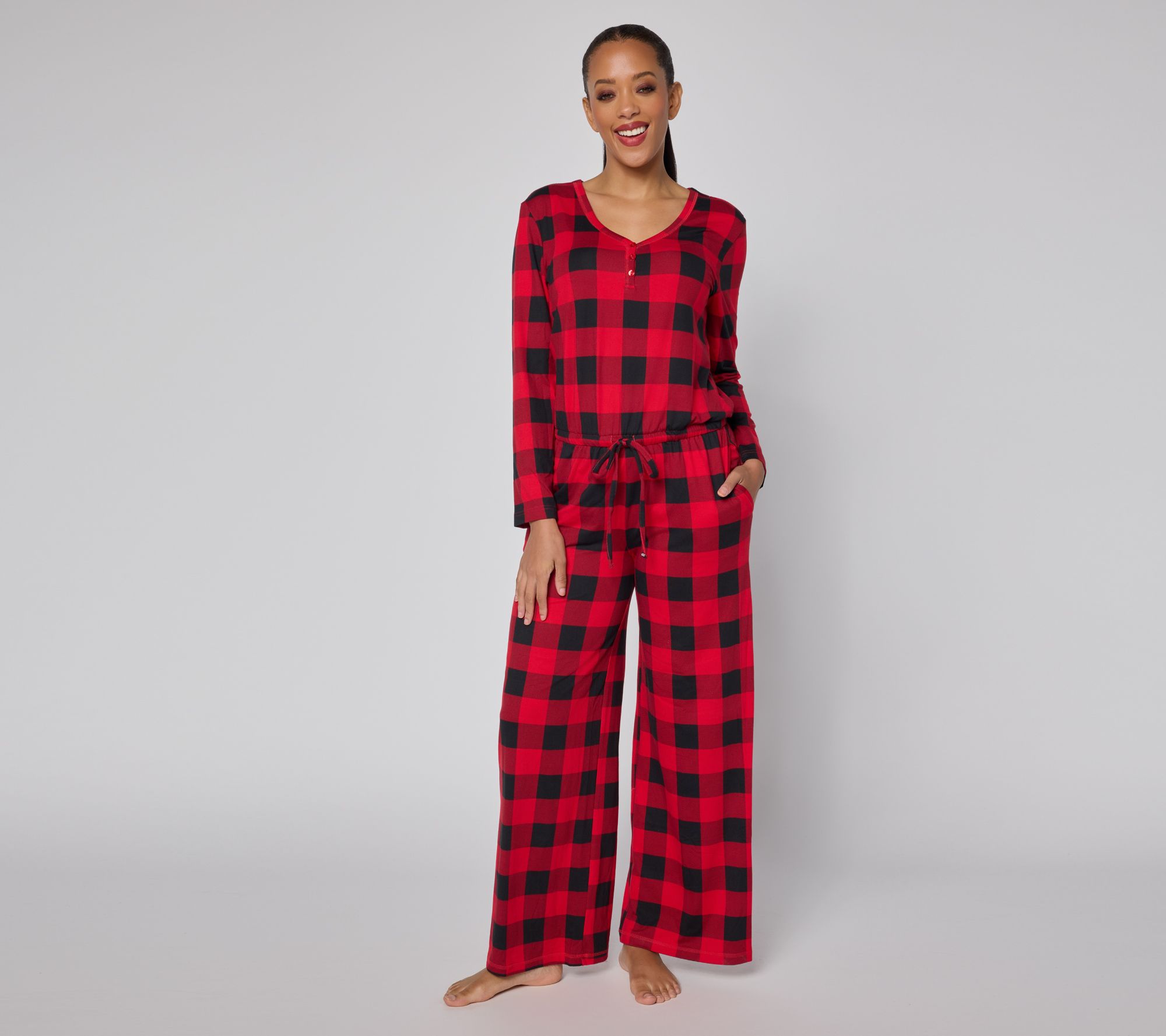 "As Is" MUK LUKS Dream Cloud Cozy Holiday Jumpsuit