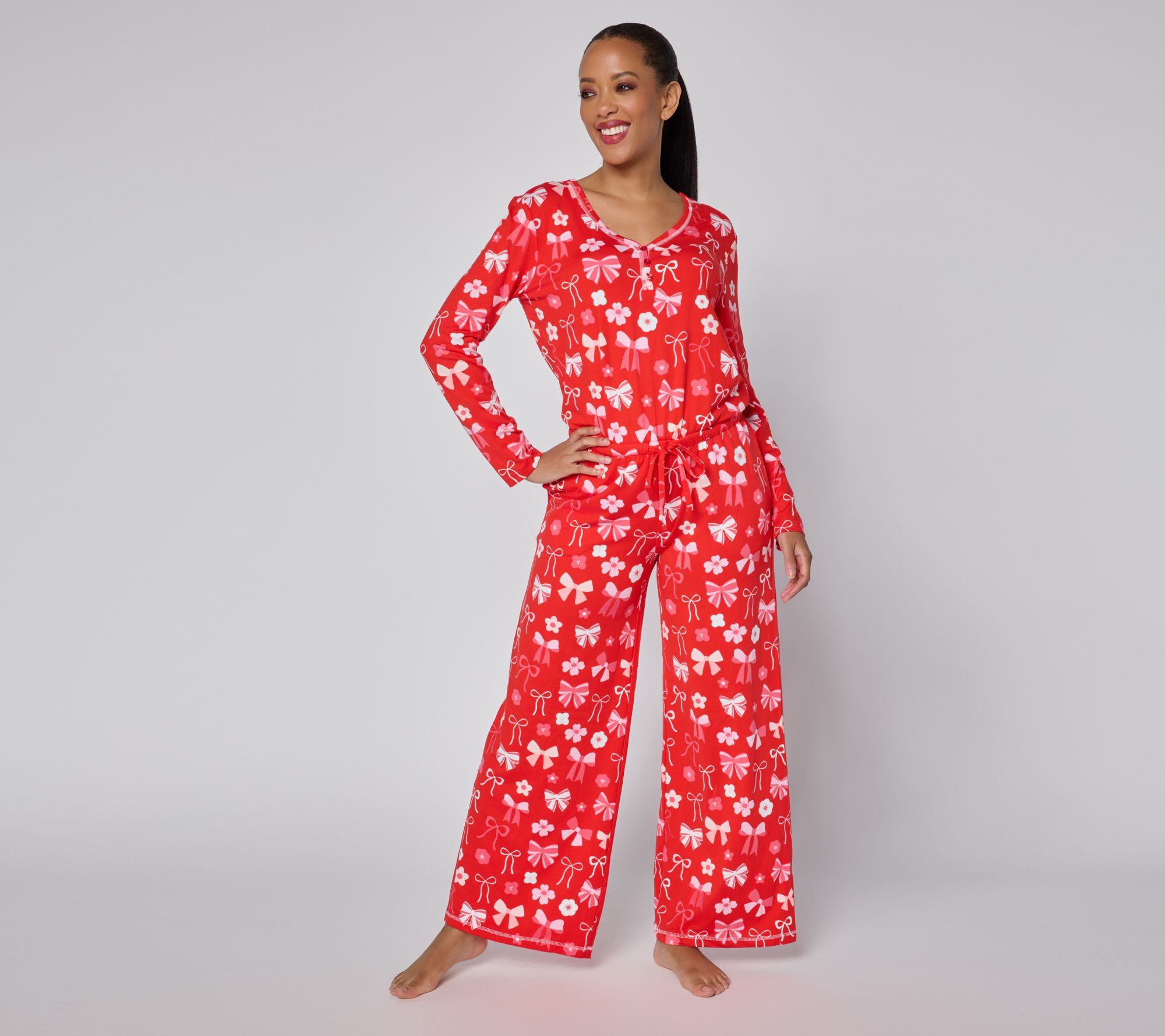 "As Is" MUK LUKS Dream Cloud Cozy Holiday Jumpsuit
