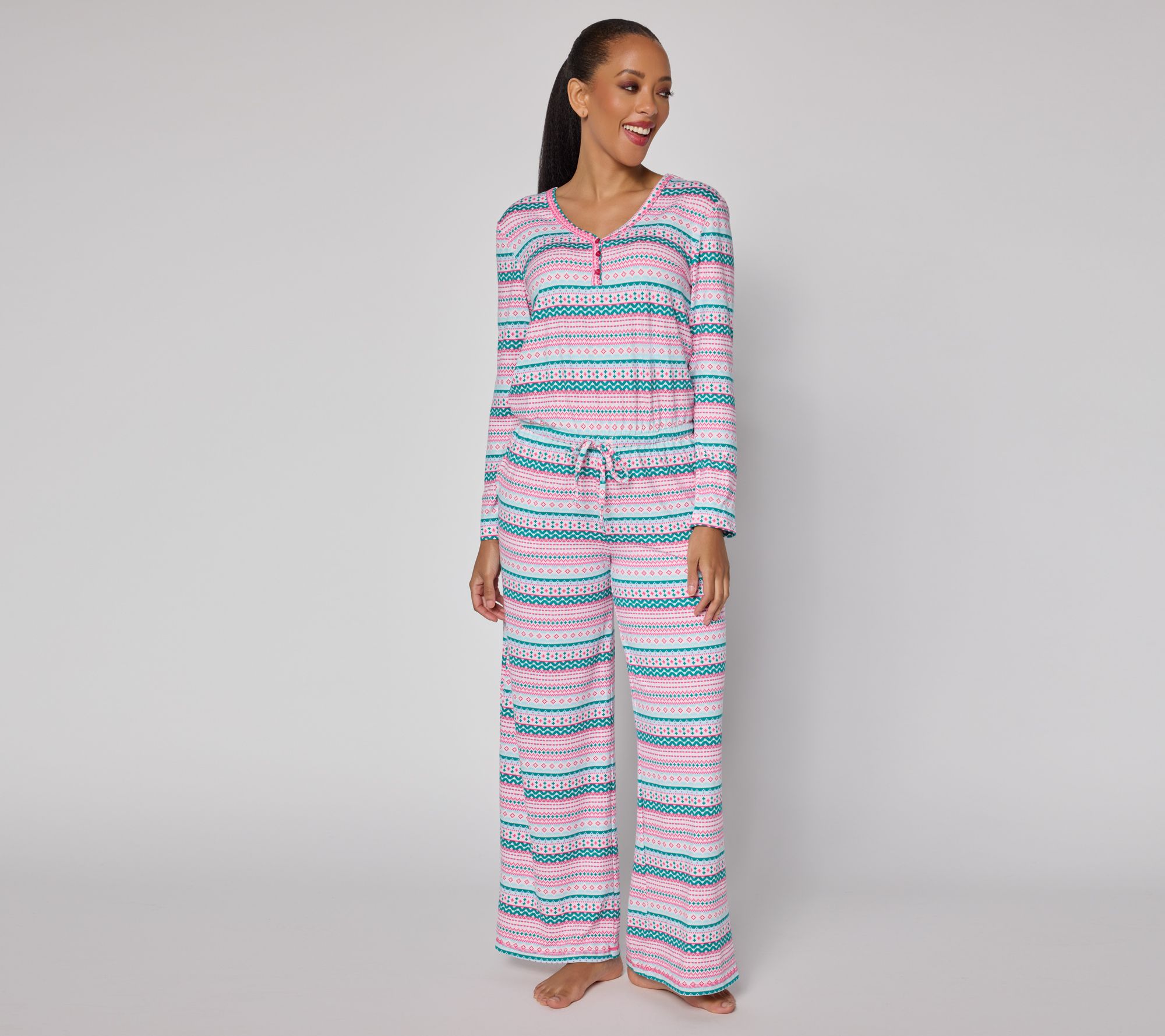 "As Is" MUK LUKS Dream Cloud Cozy Holiday Jumpsuit