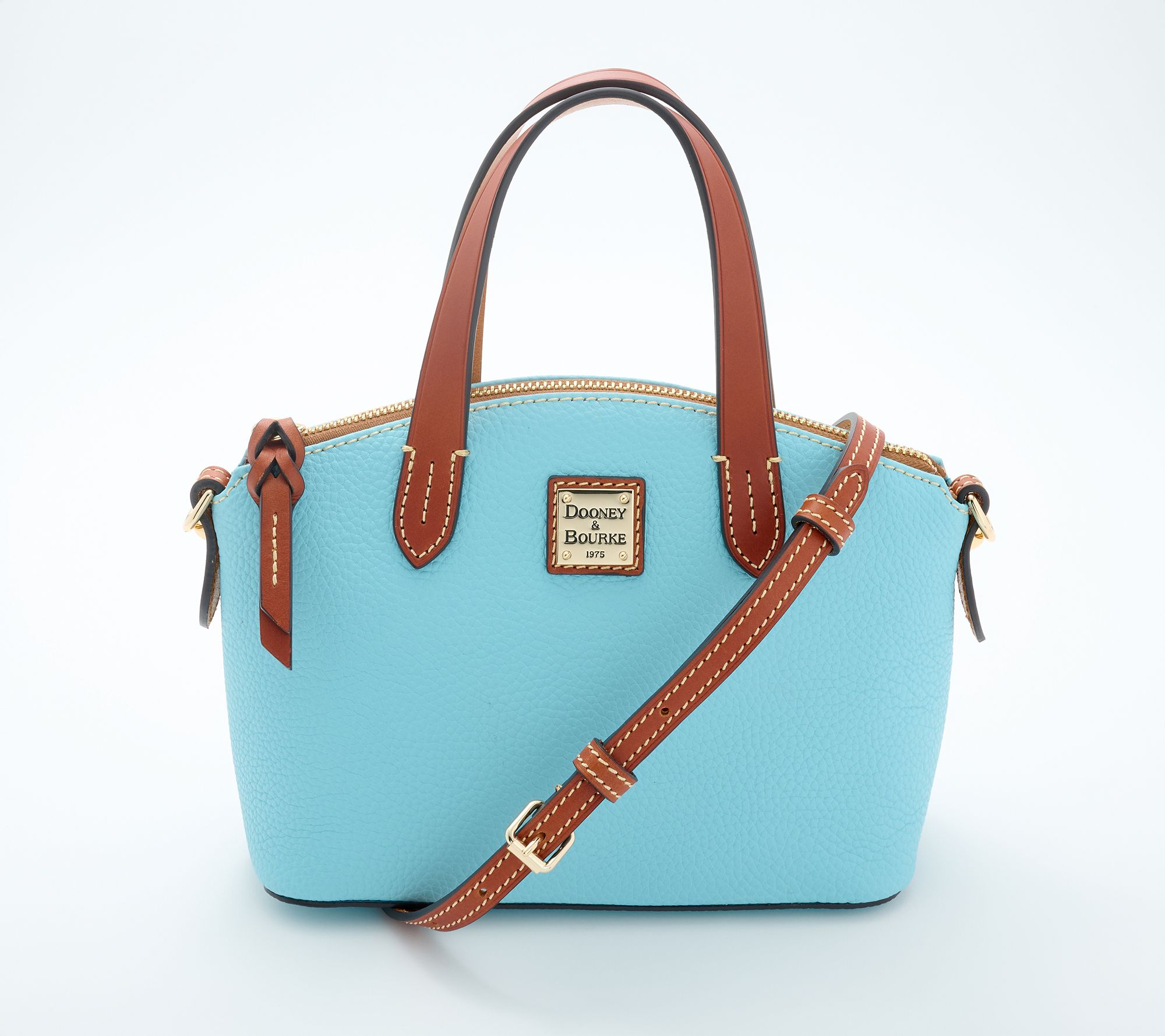 Dooney & Bourke Pebble Leather Ruby Domed Satchel